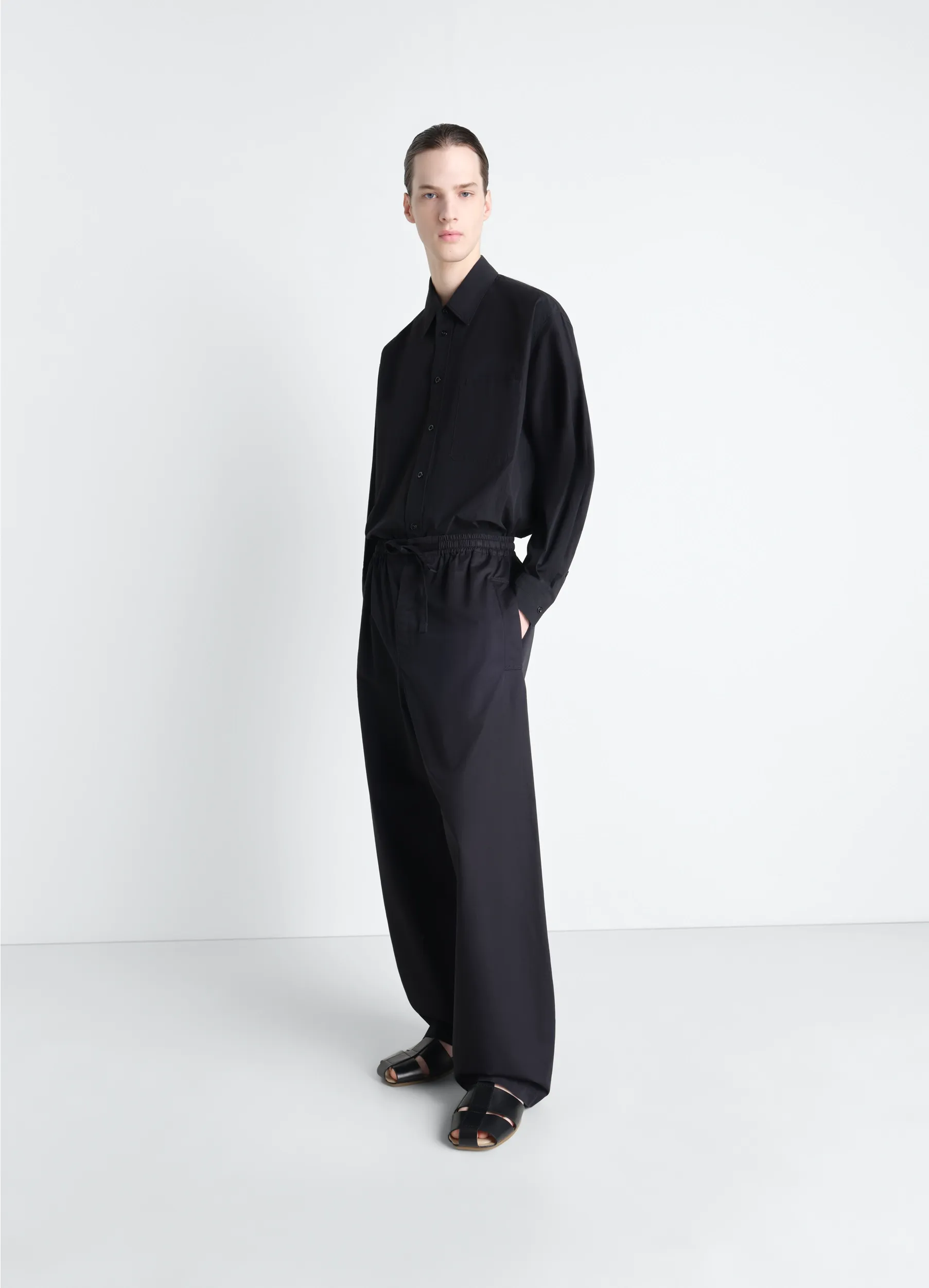 TWO POCKET SHIRT IN CREPE COTTON sold by Lemaire product image thumbnail 2