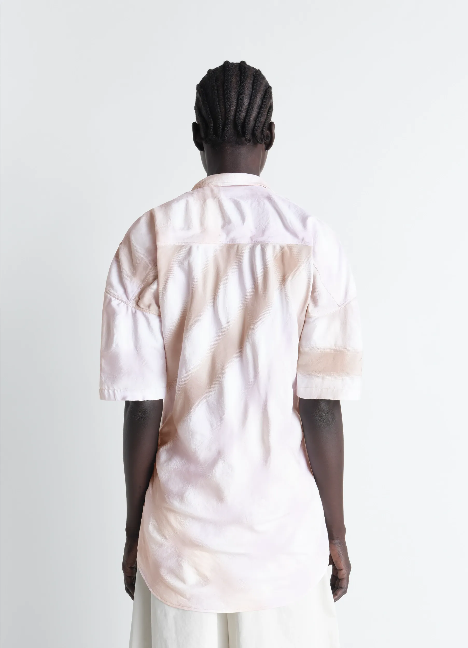 SHORT SLEEVE SHIRT WITH FOULARD IN VISCOSE COTTON sold by Lemaire product image thumbnail 4