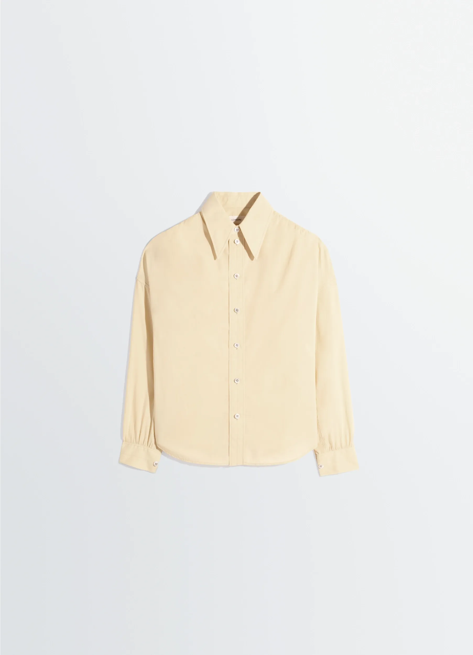SOFT POINTED COLLAR SHIRT IN WASHED COTTON MUSLIN sold by Lemaire product image thumbnail 5