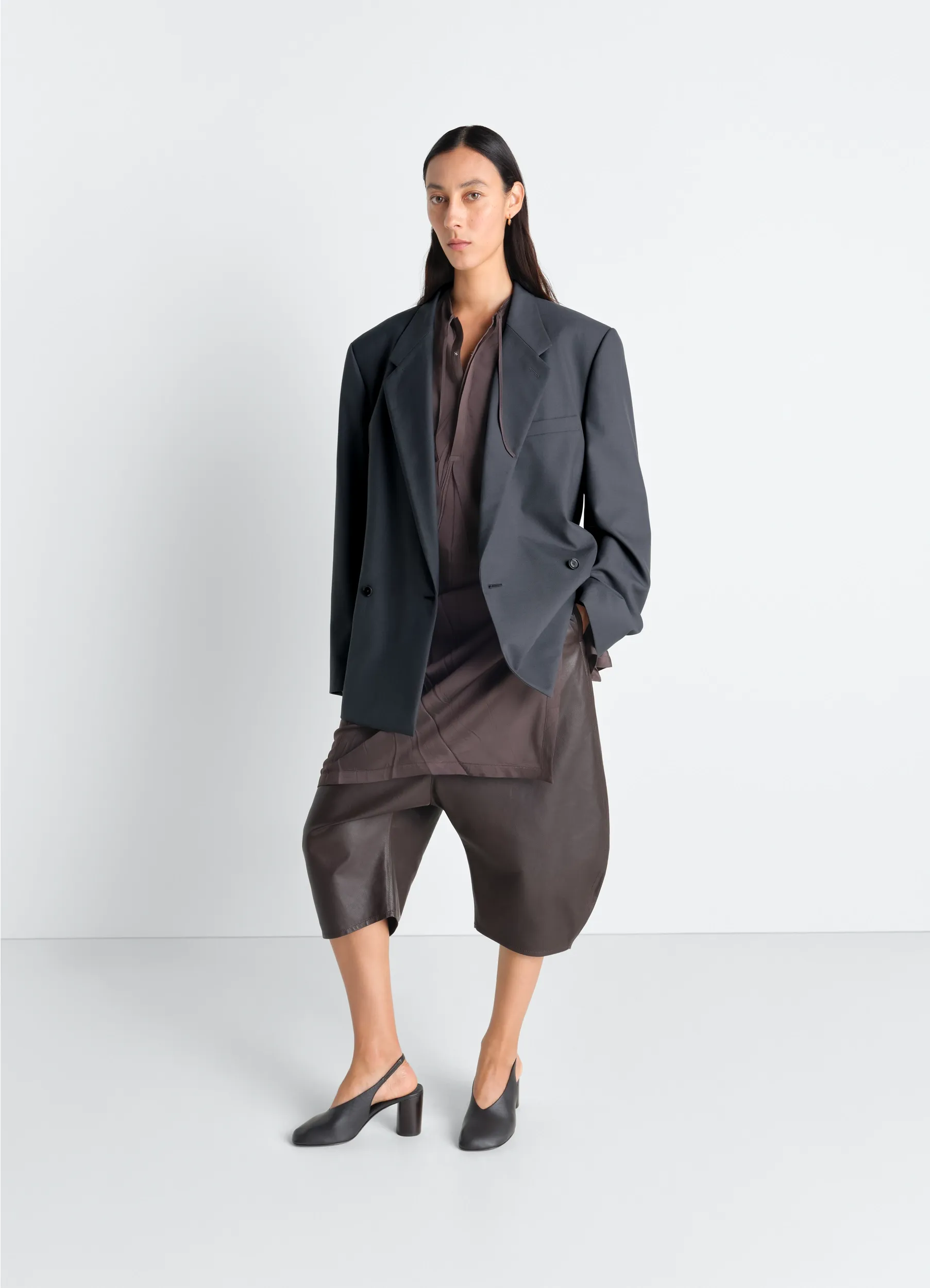 DOUBLE BREASTED TAILORED JACKET IN POLYWOOL sold by Lemaire product image thumbnail 2