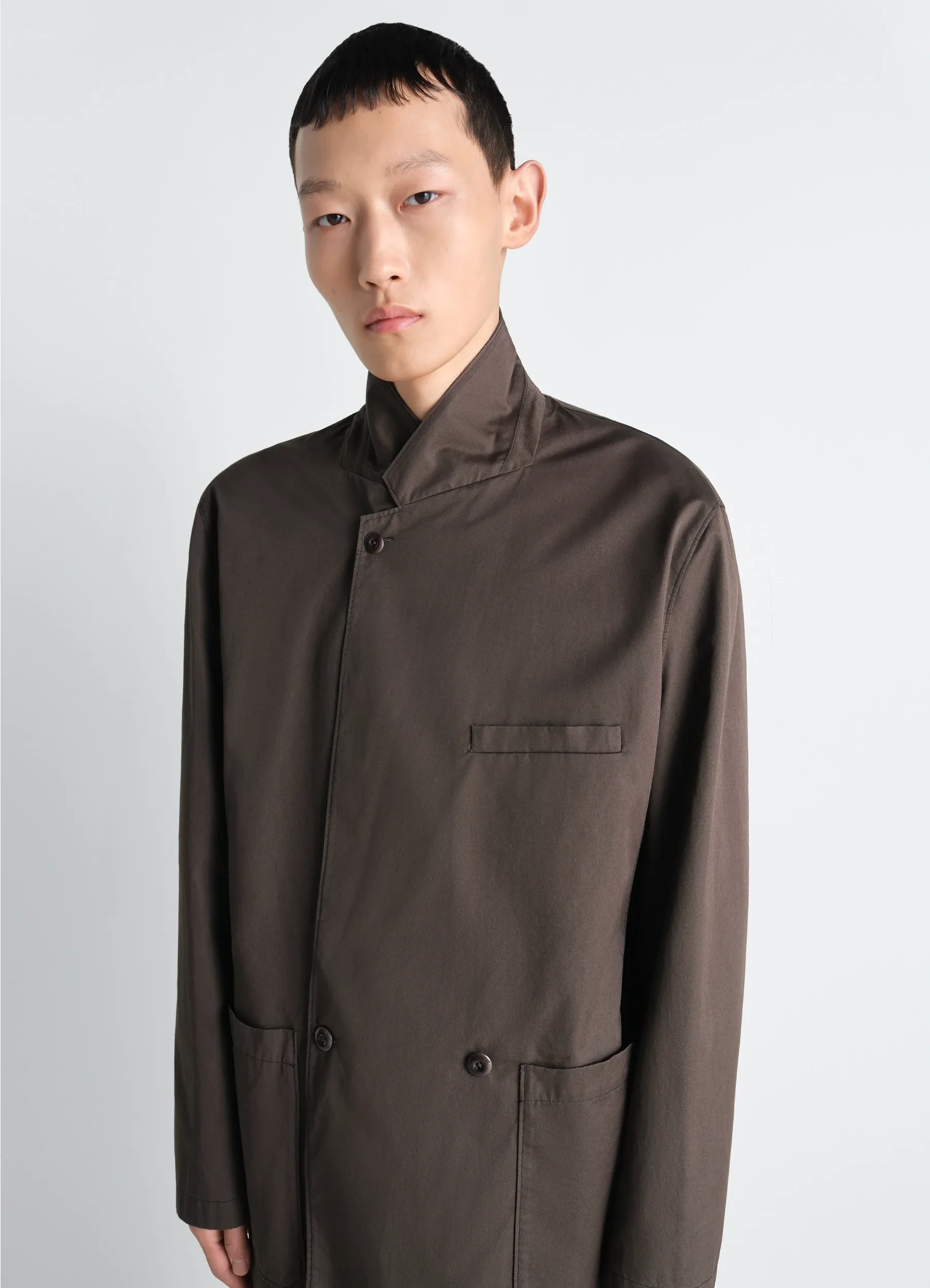DOUBLE BREASTED WORKWEAR JACKET IN COTTON TWILL sold by Lemaire product image thumbnail 4