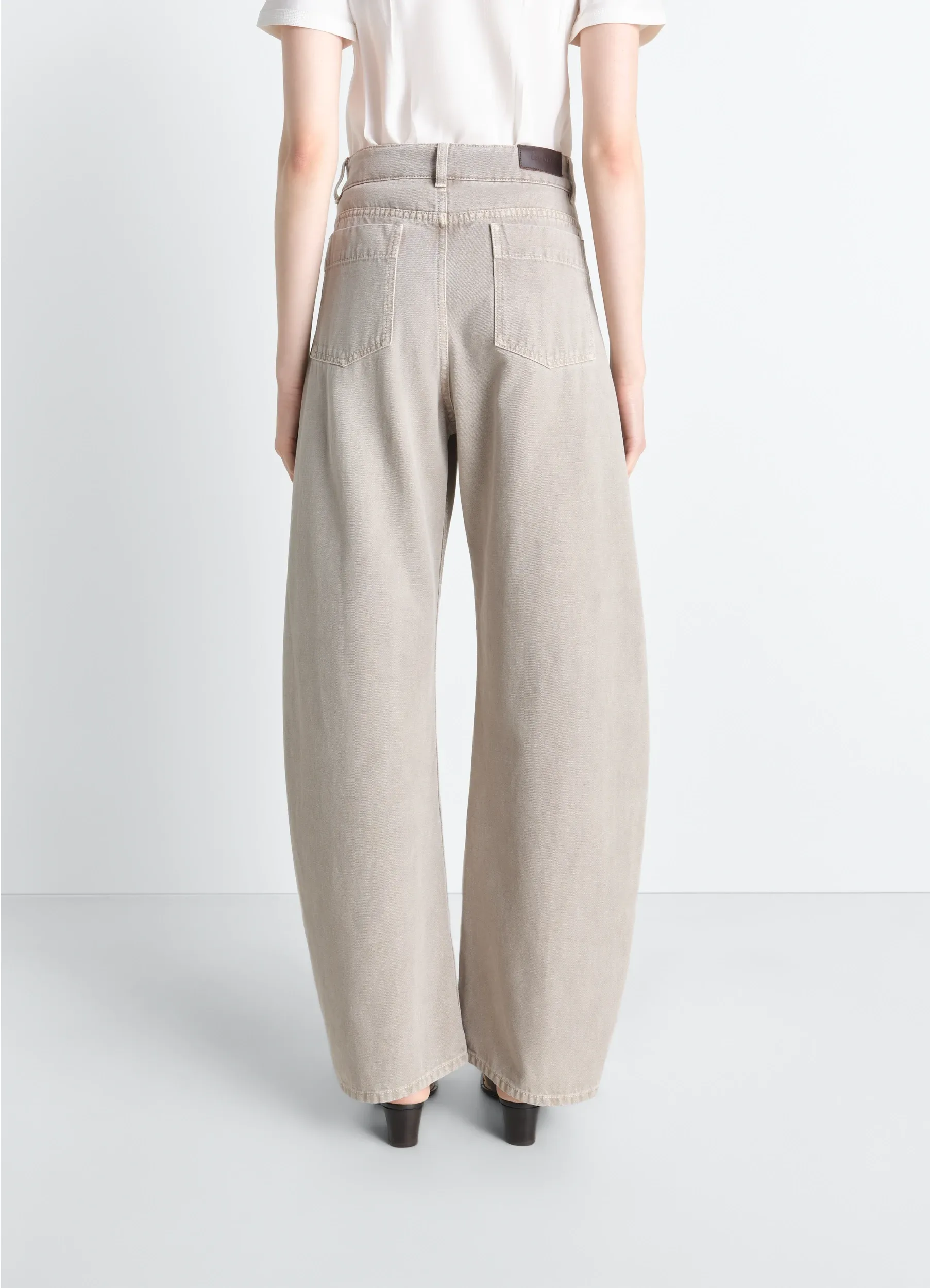 HIGH WAISTED CURVED PANTS IN BROKEN TWILL sold by Lemaire product image thumbnail 5