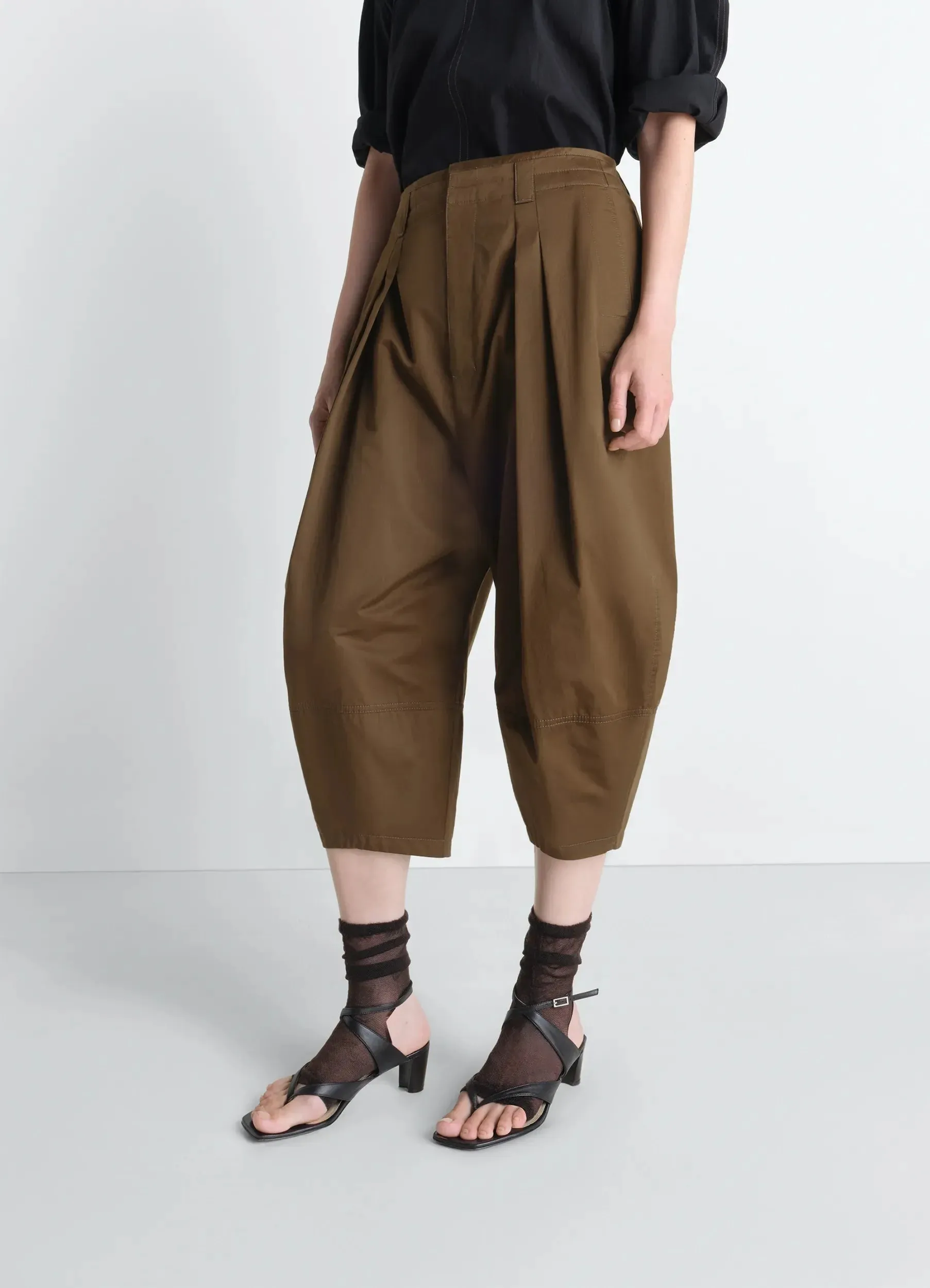 VOLUME BERMUDAS IN COTTON SATIN sold by Lemaire product image thumbnail 3