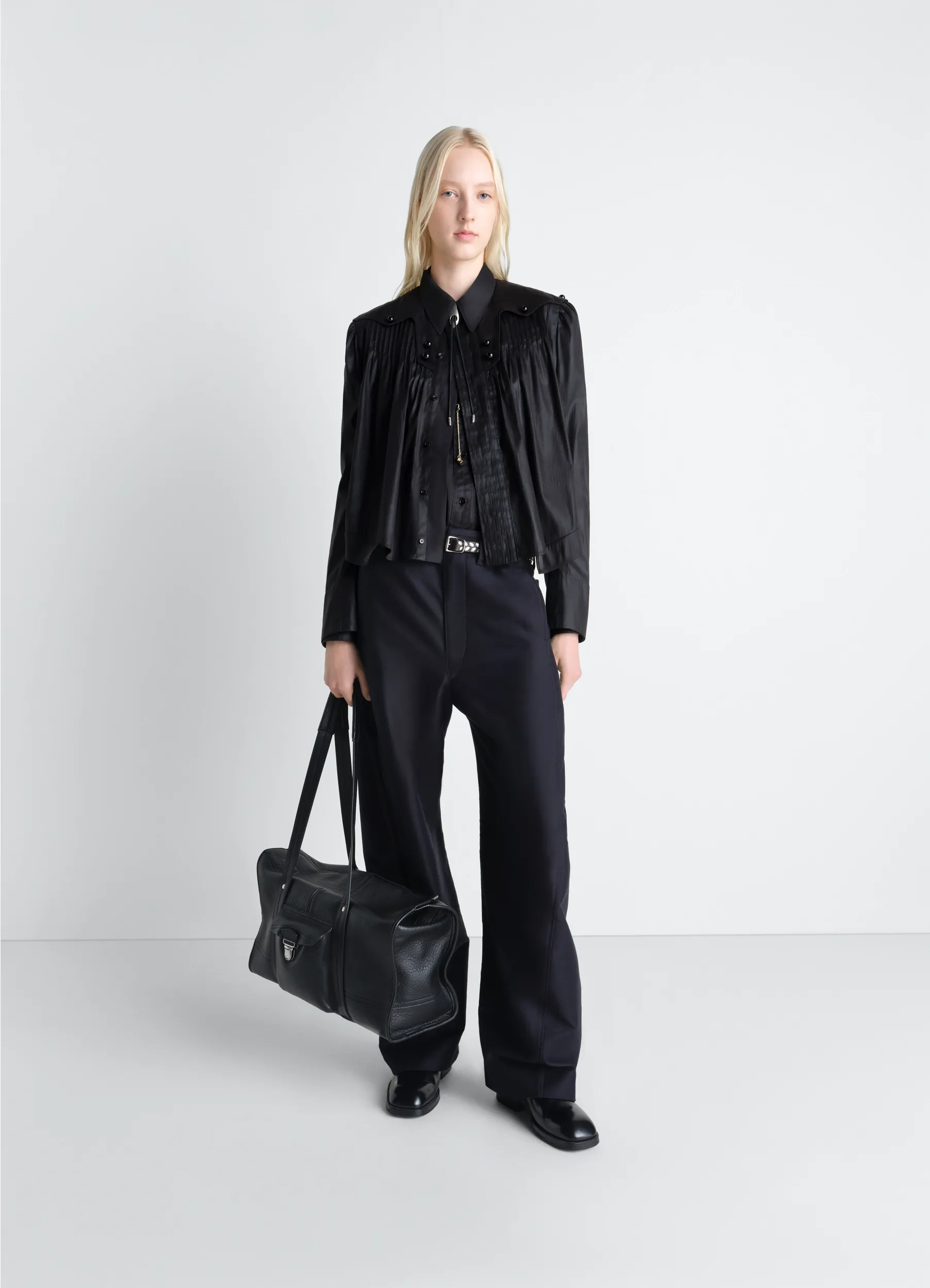 PLEATED BLOUSE IN CHINTZED TOILE sold by Lemaire product image thumbnail 2