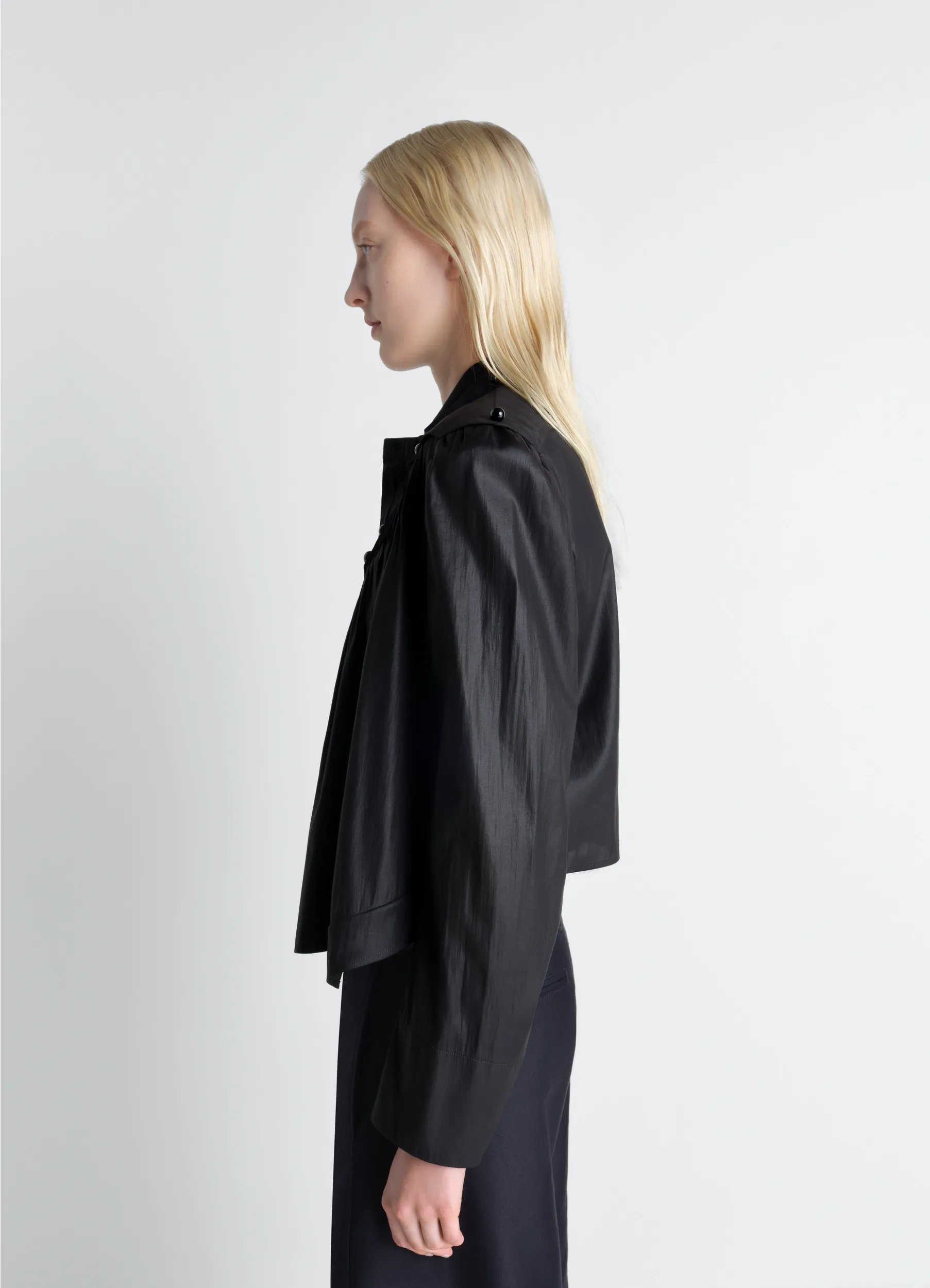 PLEATED BLOUSE IN CHINTZED TOILE sold by Lemaire product image thumbnail 3