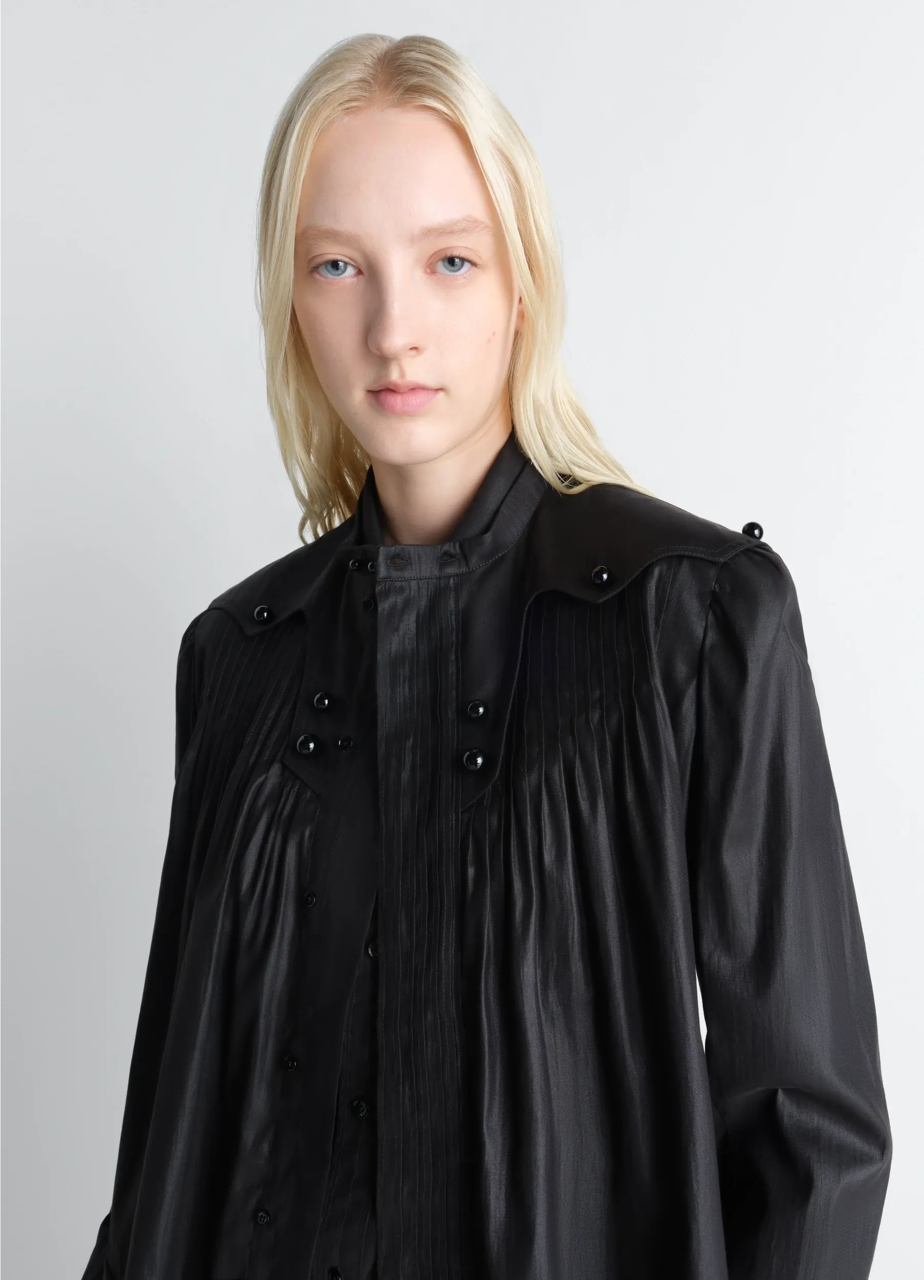 PLEATED BLOUSE IN CHINTZED TOILE sold by Lemaire product image thumbnail 4