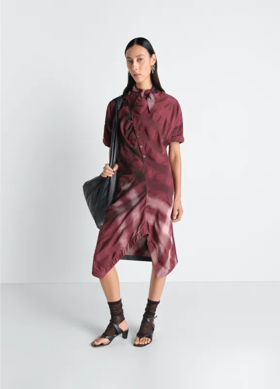 SOFT COLLAR DRESS IN VISCOSE COTTON made by Lemaire