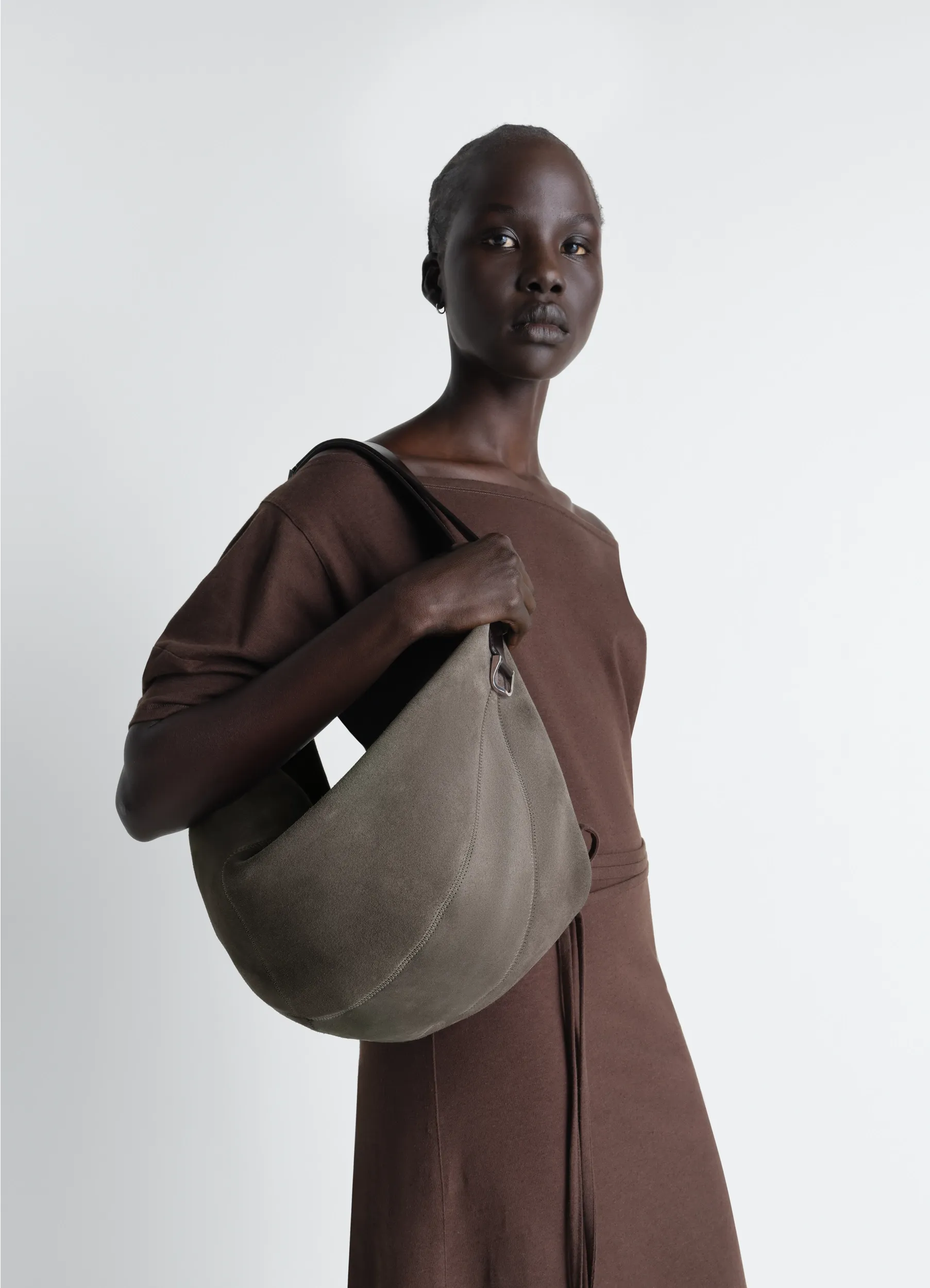 QUIVER CLIP BAG IN SUEDE LEATHER sold by Lemaire product image thumbnail 3