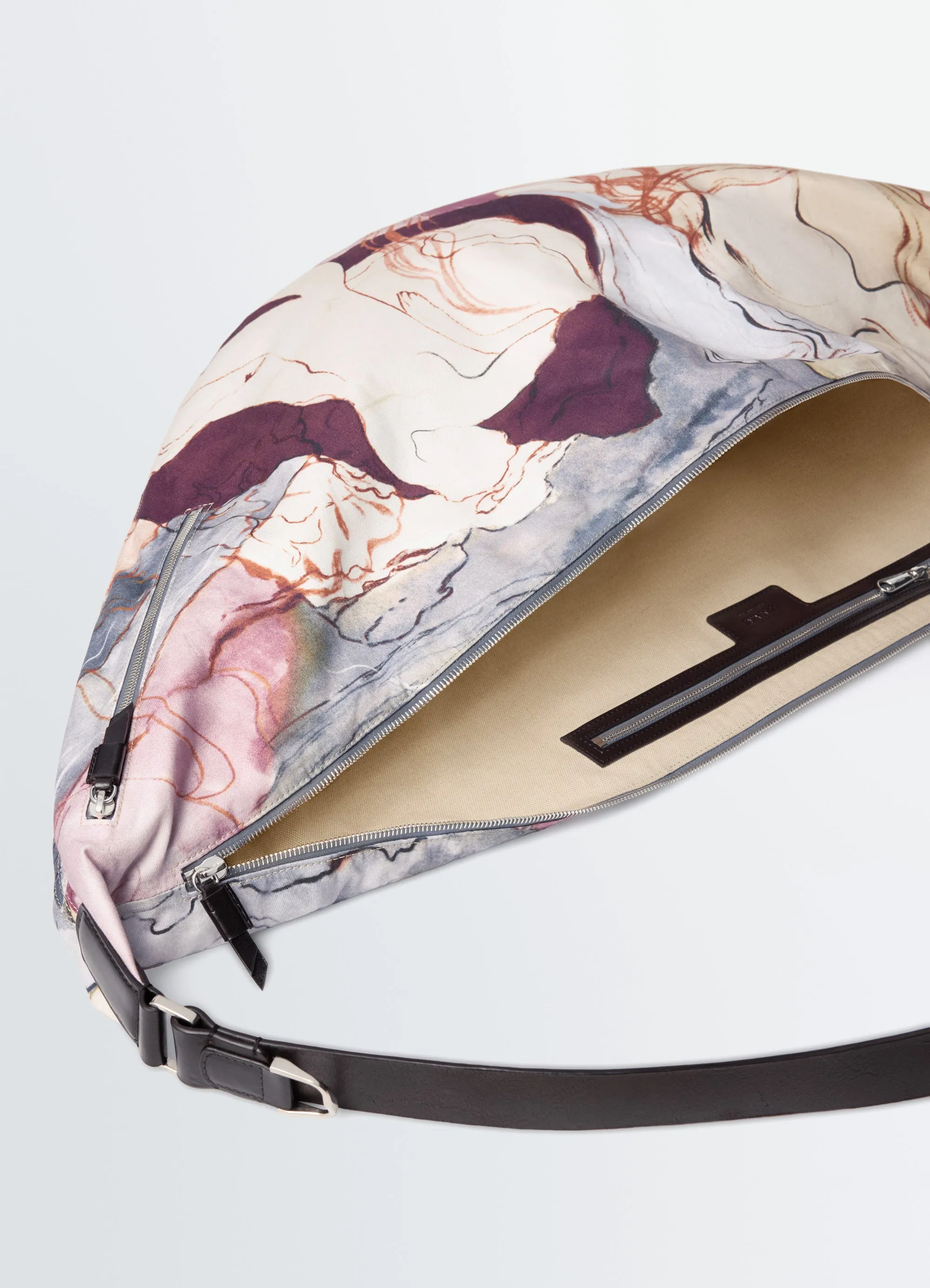 XL QUIVER CLIP BAG IN PRINTED COTTON CANVAS sold by Lemaire product image thumbnail 5