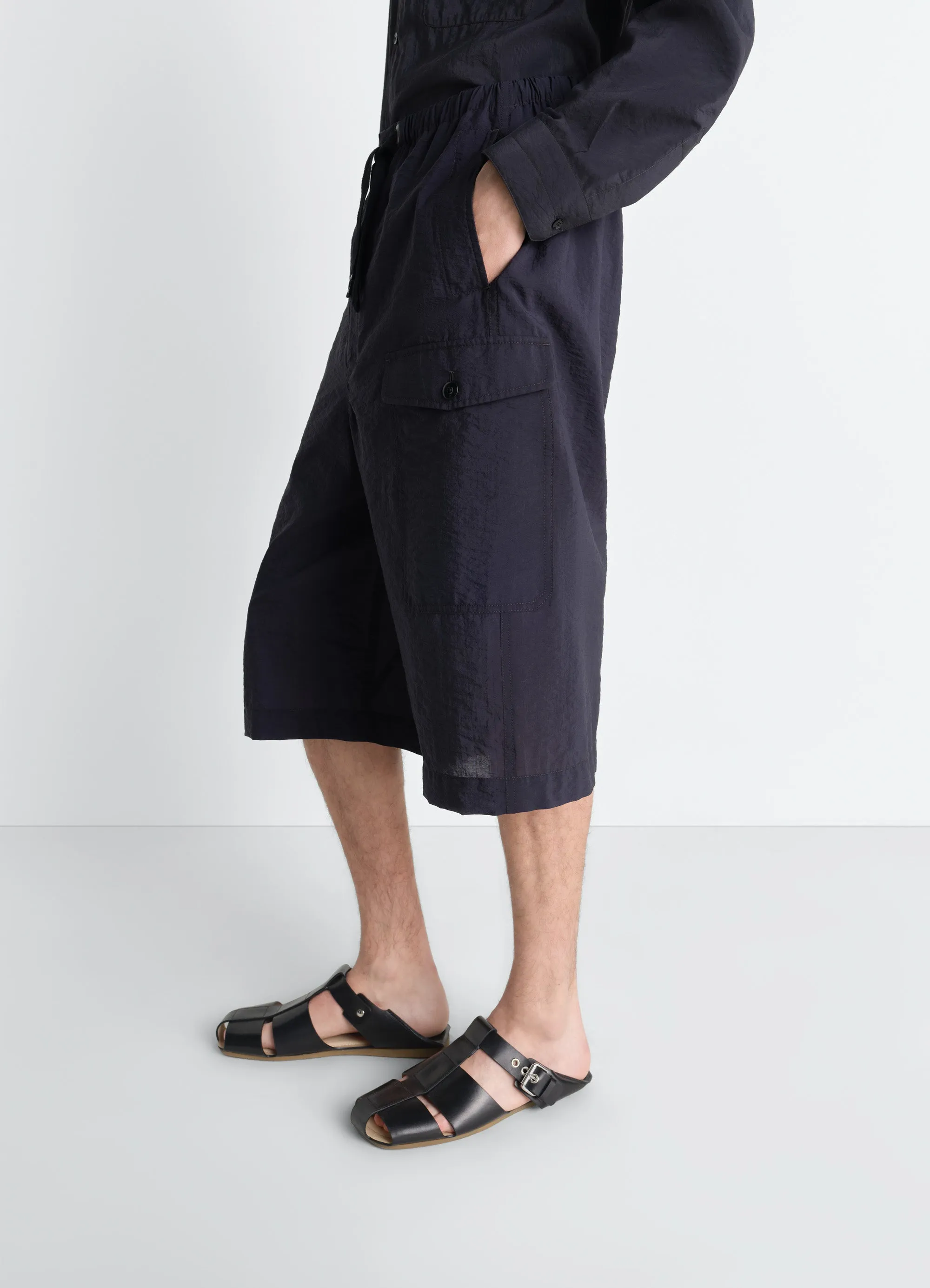 CARGO EASY SHORTS IN WASHED TECHNICAL COTTON sold by Lemaire product image thumbnail 4