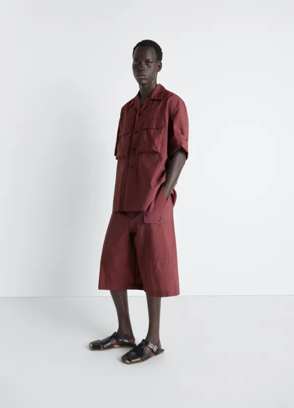 CARGO EASY SHORTS IN WASHED TECHNICAL COTTON made by Lemaire
