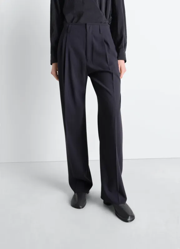 SOFT TAILORED PANTS IN WOOL CREPE made by Lemaire
