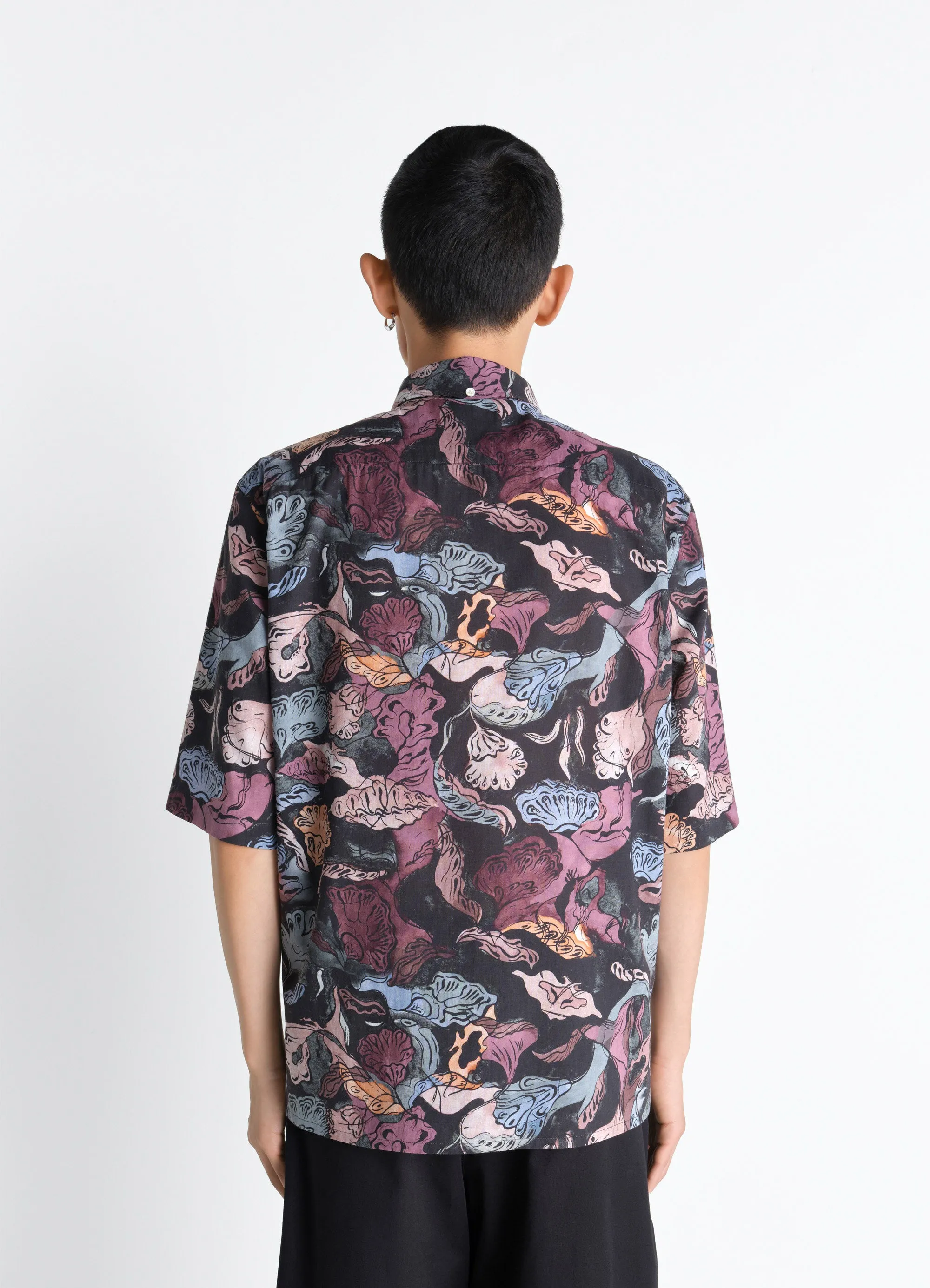 SHORT SLEEVE SHIRT IN FLORAL PRINTED COTTON sold by Lemaire product image thumbnail 5