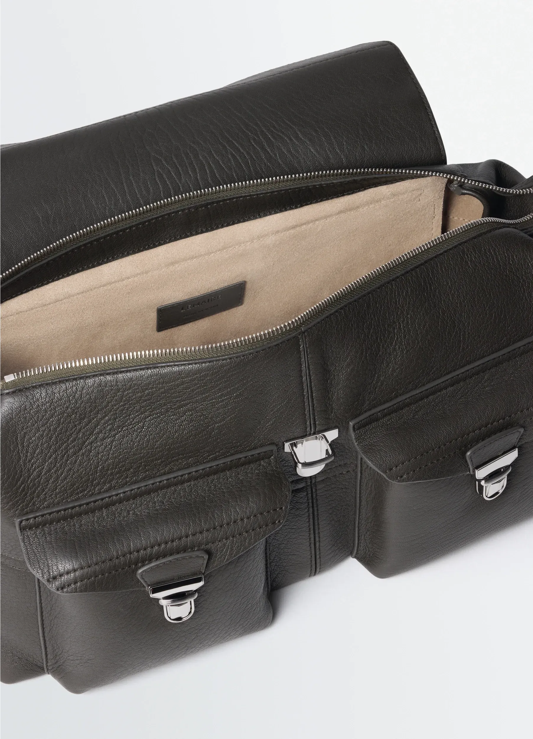 SOFT GEAR BAG IN LEATHER sold by Lemaire product image thumbnail 4