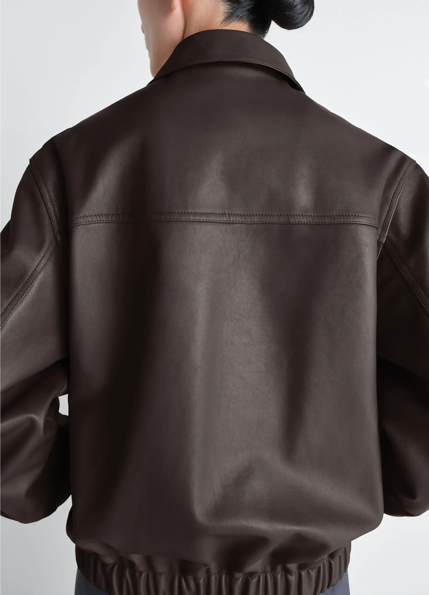 LEATHER BLOUSON WITH POCKETS IN LEATHER sold by Lemaire product image thumbnail 4