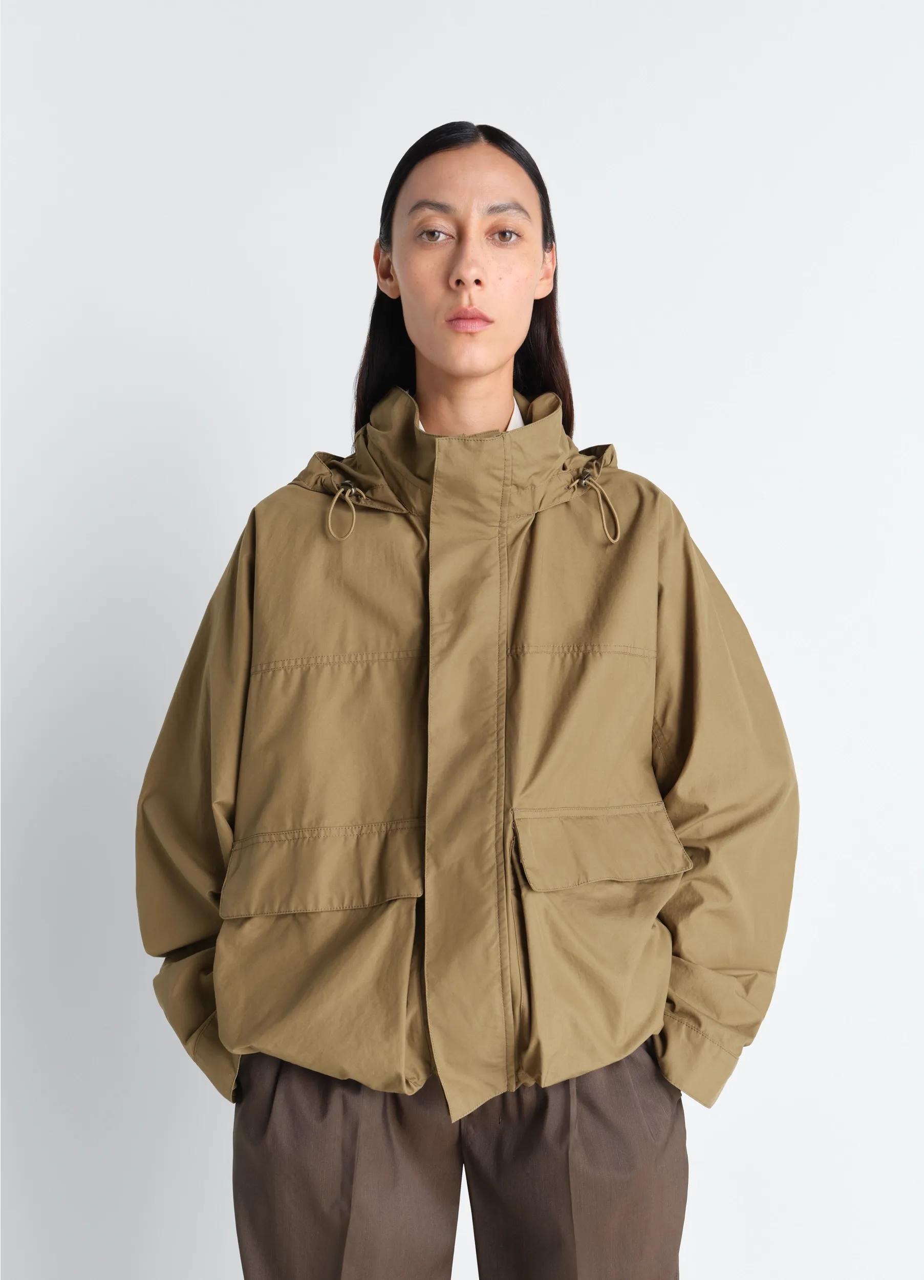 SHORT RAIN PARKA IN VENTILE® COTTON sold by Lemaire