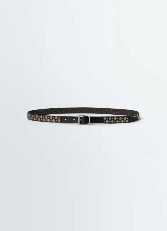 RIO STUDS BELT 20 MM IN LEATHER made by Lemaire