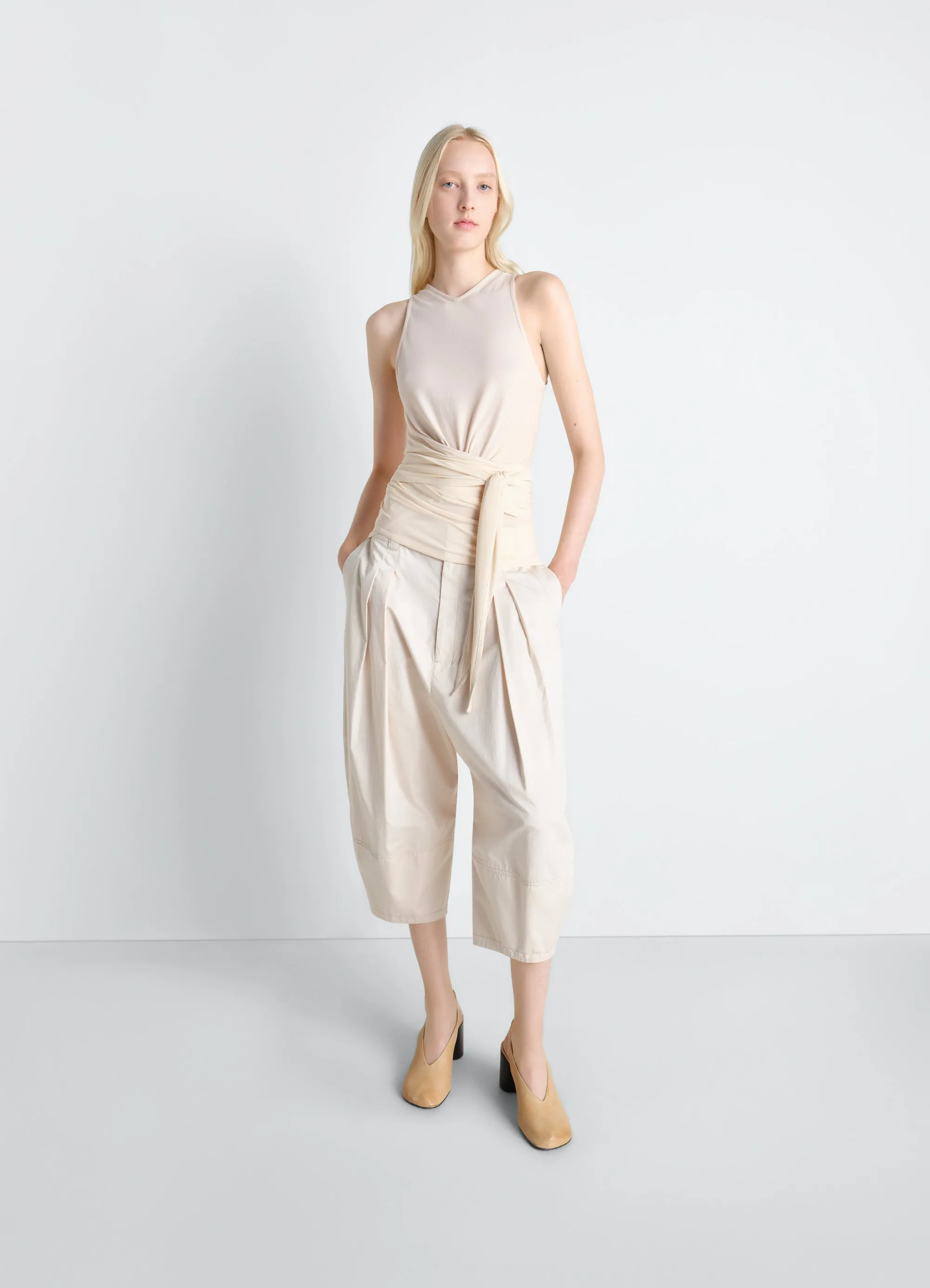SLEEVELESS WRAP TOP IN VISCOSE CREPE JERSEY sold by Lemaire product image thumbnail 2