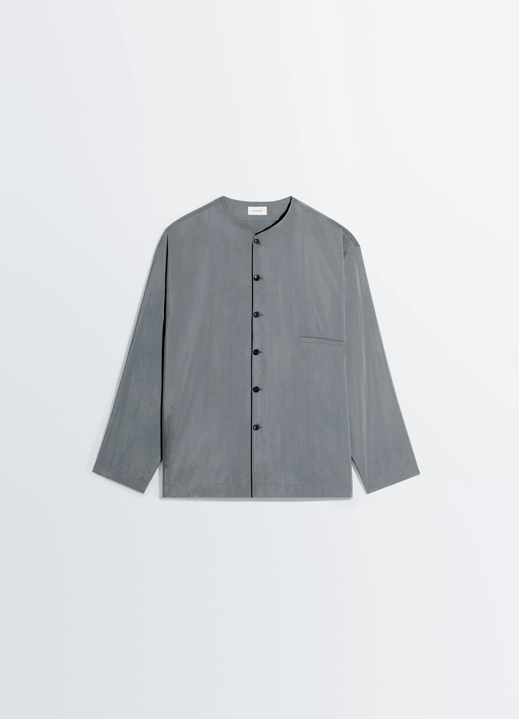 V-NECK SHIRT IN DRY SILK sold by Lemaire product image thumbnail 5