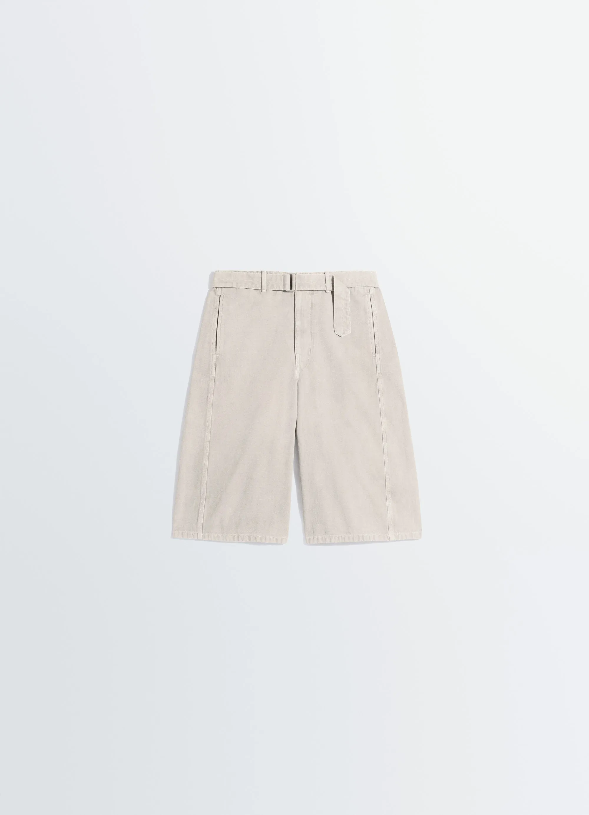 DENIM SHORT IN HEAVY BROKEN TWILL SNOW sold by Lemaire product image thumbnail 5