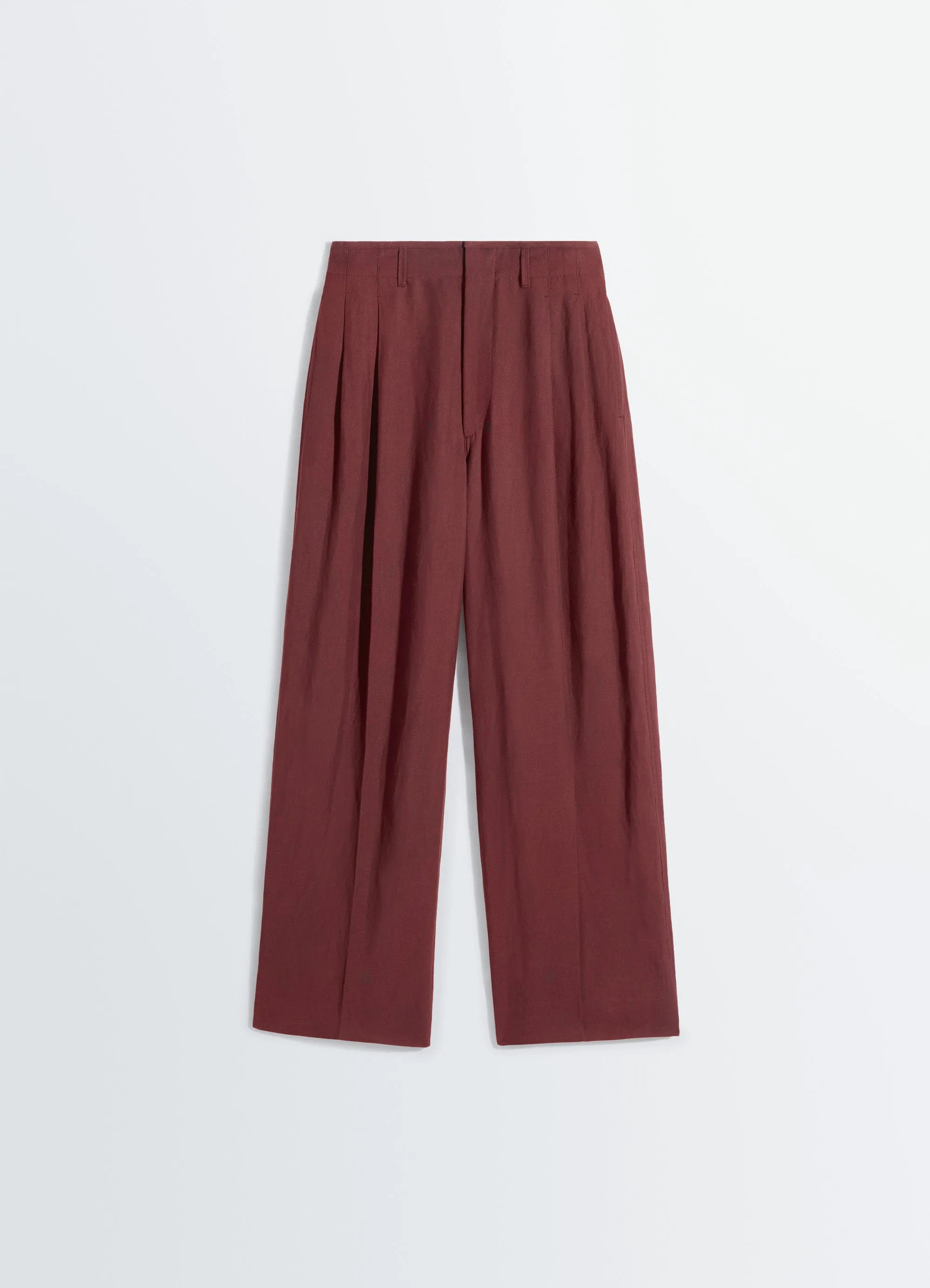 PLEATED TAILORED PANTS IN VISCOSE LINEN GABARDINE sold by Lemaire product image thumbnail 5