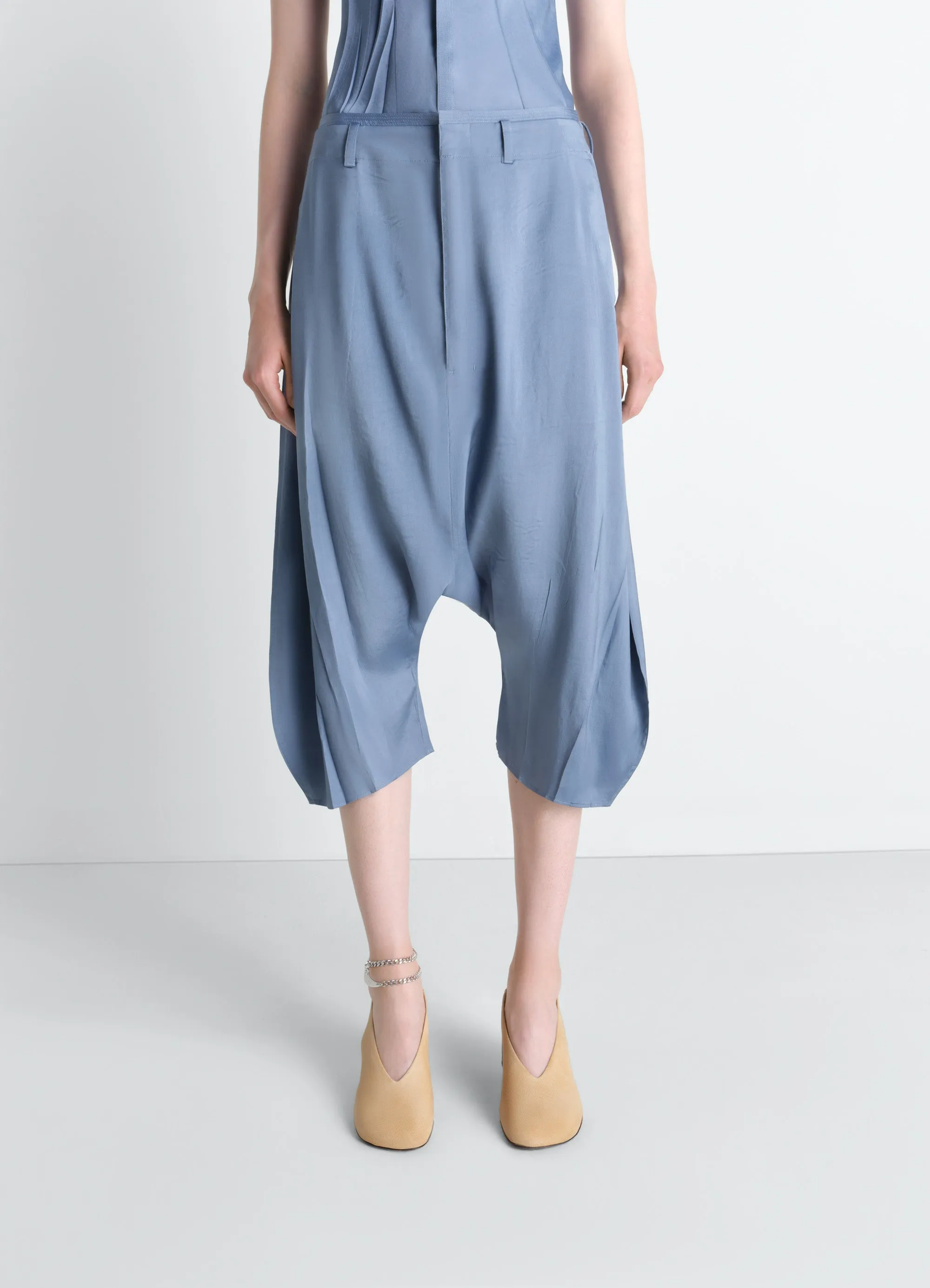 CREASED DROPPED CROTCH BERMUDAS IN POLY VISCOSE TWILL sold by Lemaire product image thumbnail 2