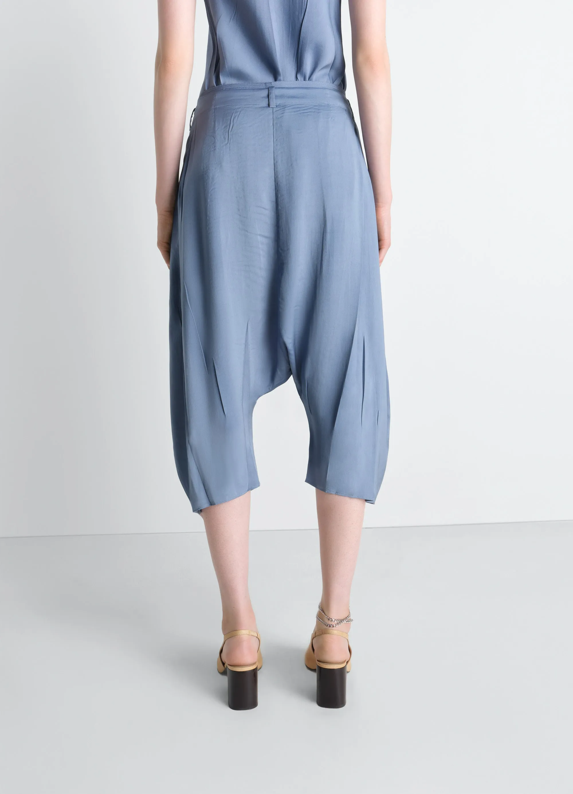 CREASED DROPPED CROTCH BERMUDAS IN POLY VISCOSE TWILL sold by Lemaire product image thumbnail 5