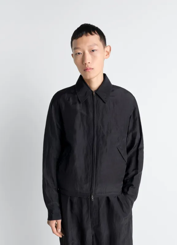 SHORT BLOUSON IN LINEN VISCOSE made by Lemaire