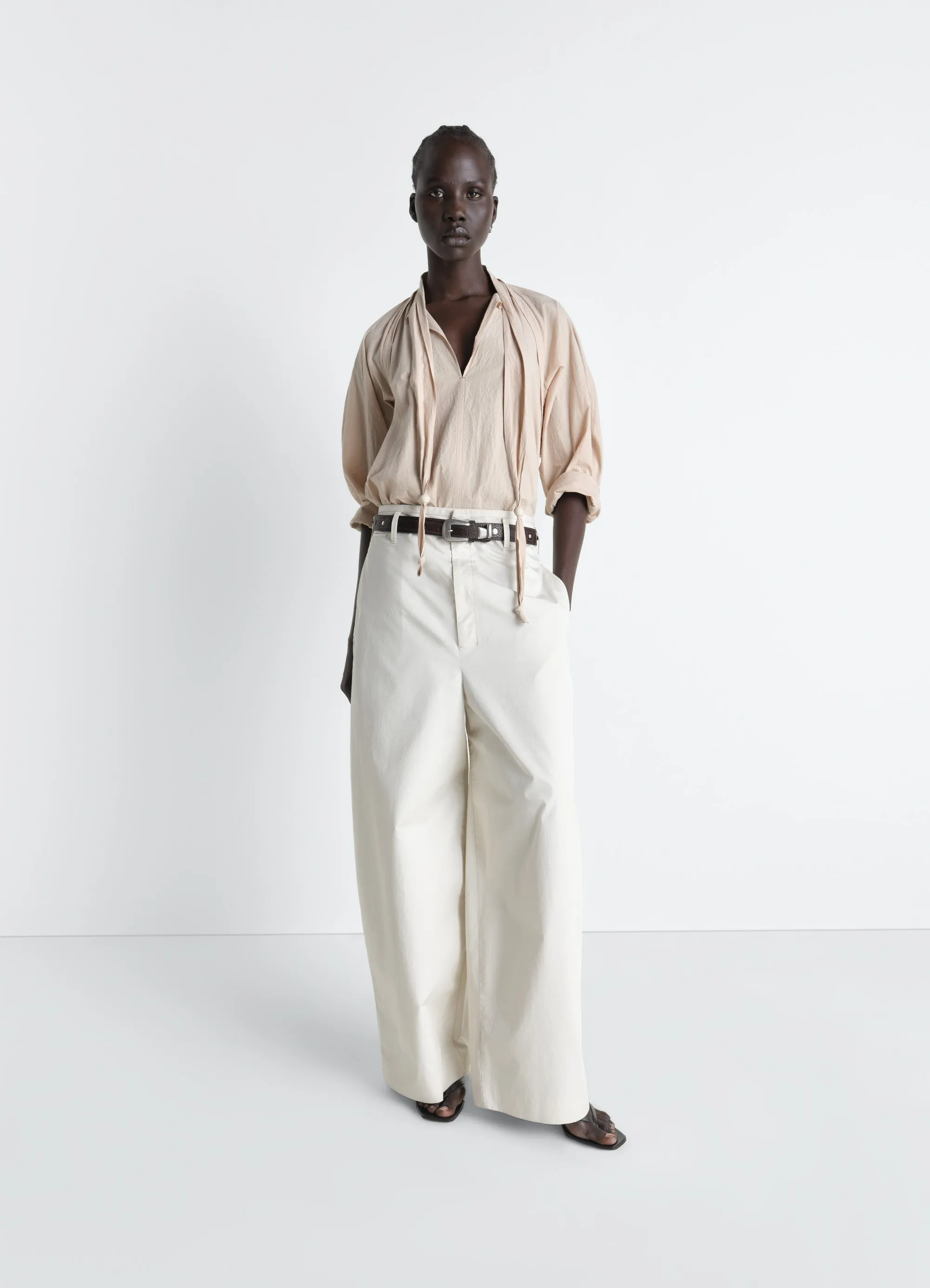 LARGE CHINO IN COTTON TWILL sold by Lemaire
