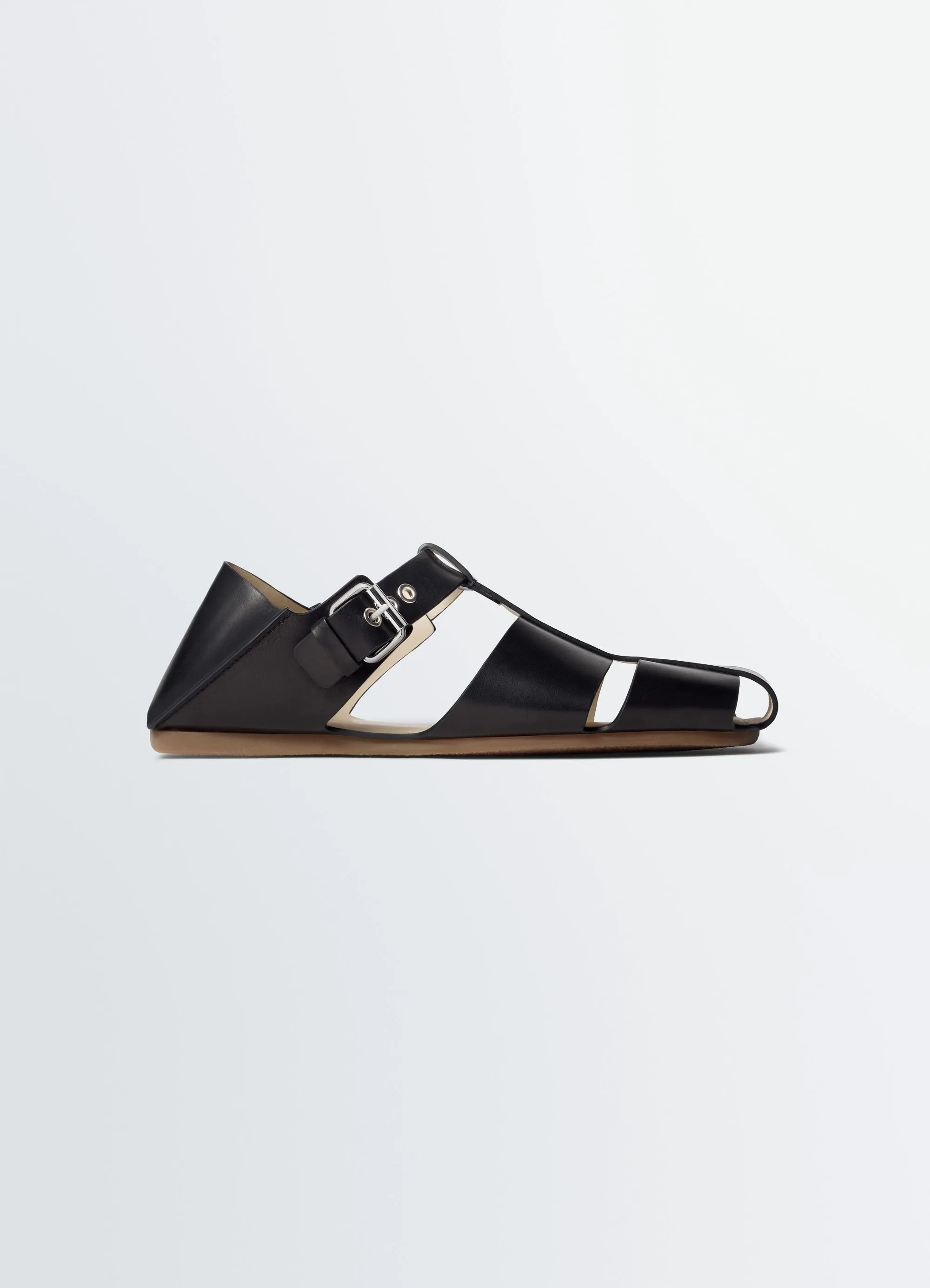 FISHERMAN SLIP-ON SANDALS IN LEATHER sold by Lemaire