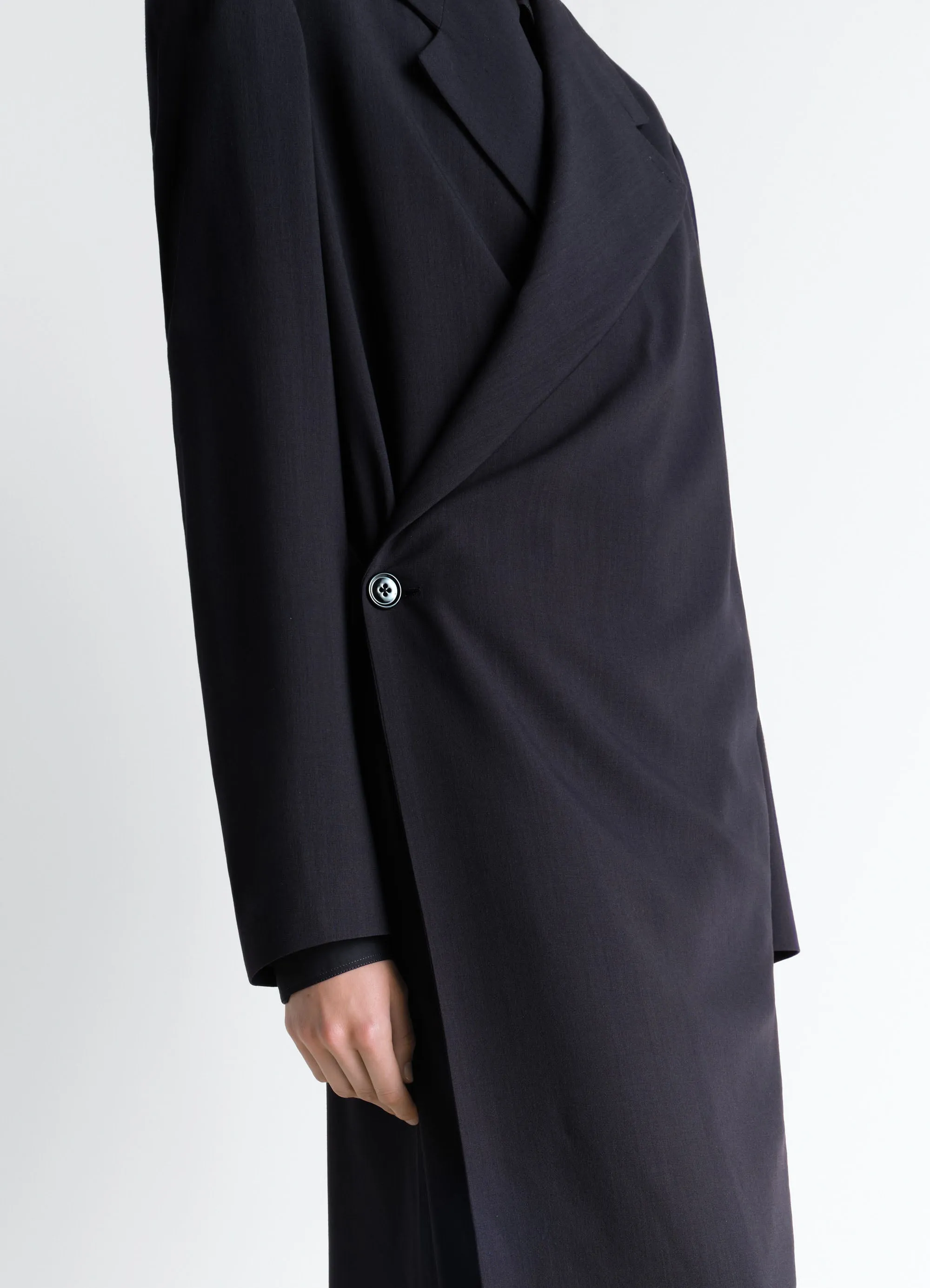 WRAP OVER COAT IN WOOL CREPE sold by Lemaire product image thumbnail 3