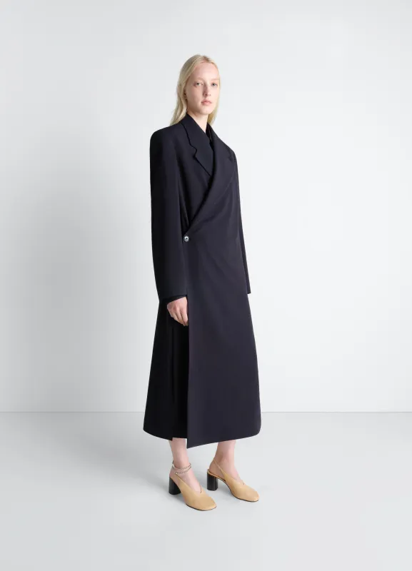 WRAP OVER COAT IN WOOL CREPE made by Lemaire