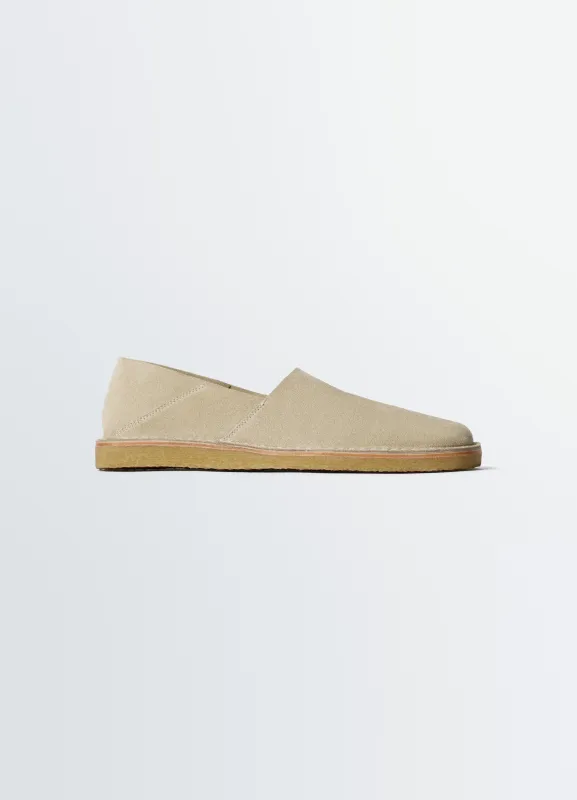 SQUARE SLIP-ON LOAFERS IN SUEDE LEATHER made by Lemaire