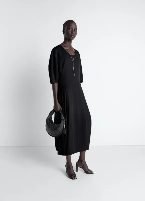 BALLOON DRESS IN CREPE DE CHINE VISCOSE made by Lemaire