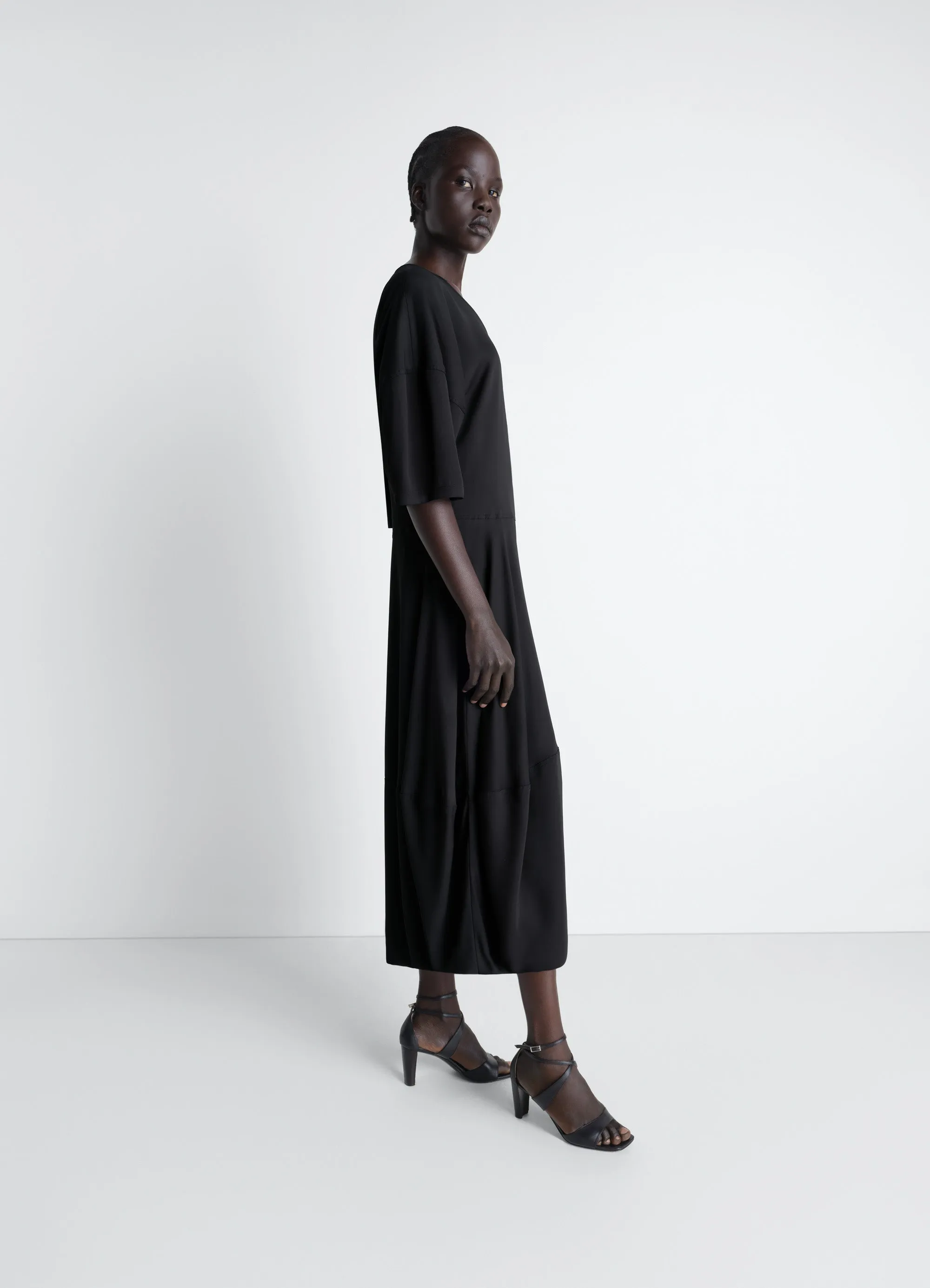 BALLOON DRESS IN CREPE DE CHINE VISCOSE sold by Lemaire product image thumbnail 3