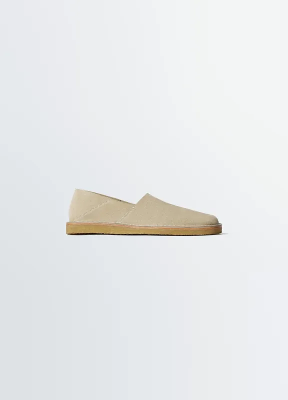 SQUARE SLIP-ON LOAFERS IN SUEDE LEATHER made by Lemaire