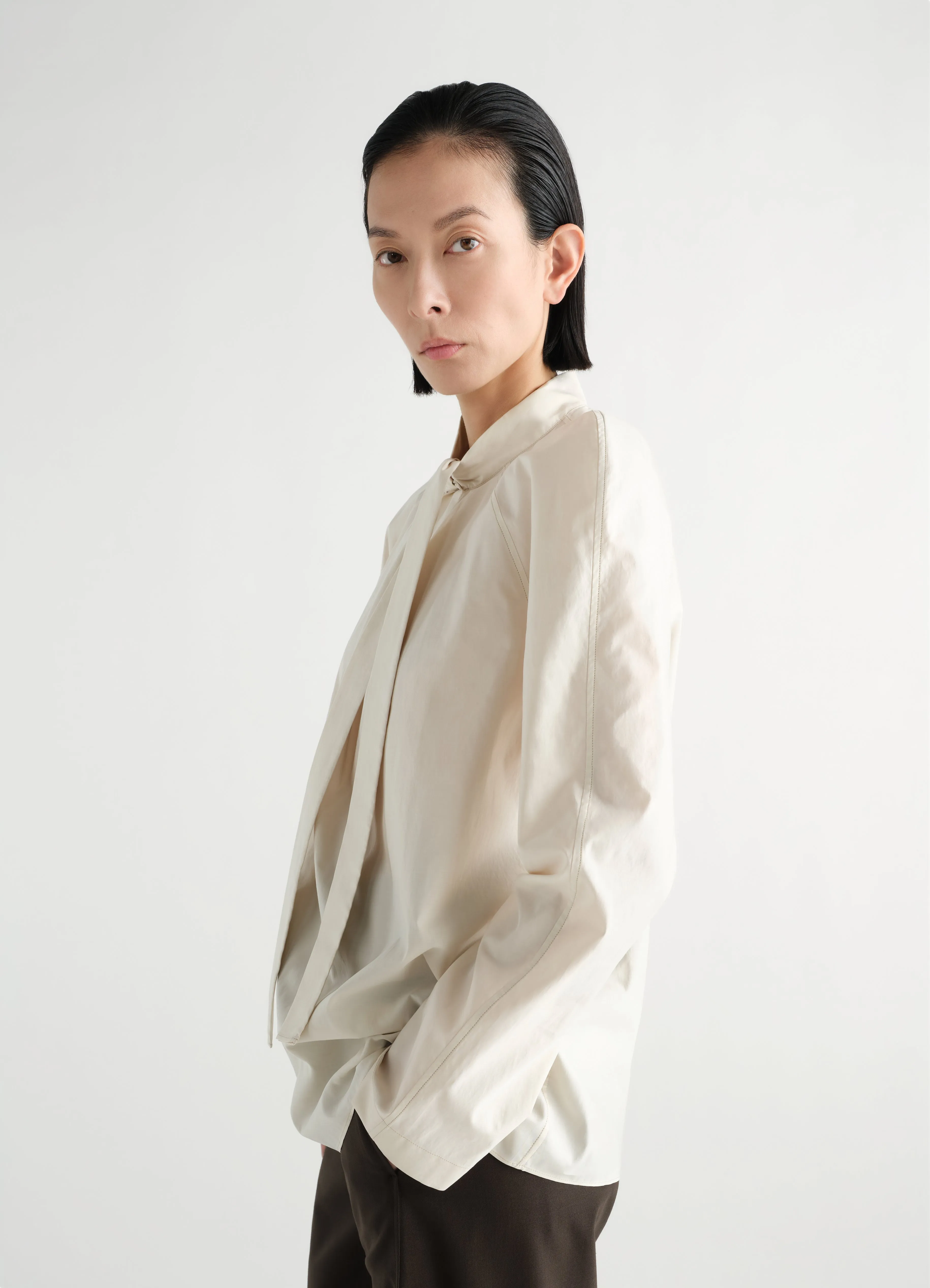 ASCOT BLOUSE IN WASHED COTTON SILK sold by Lemaire product image thumbnail 4