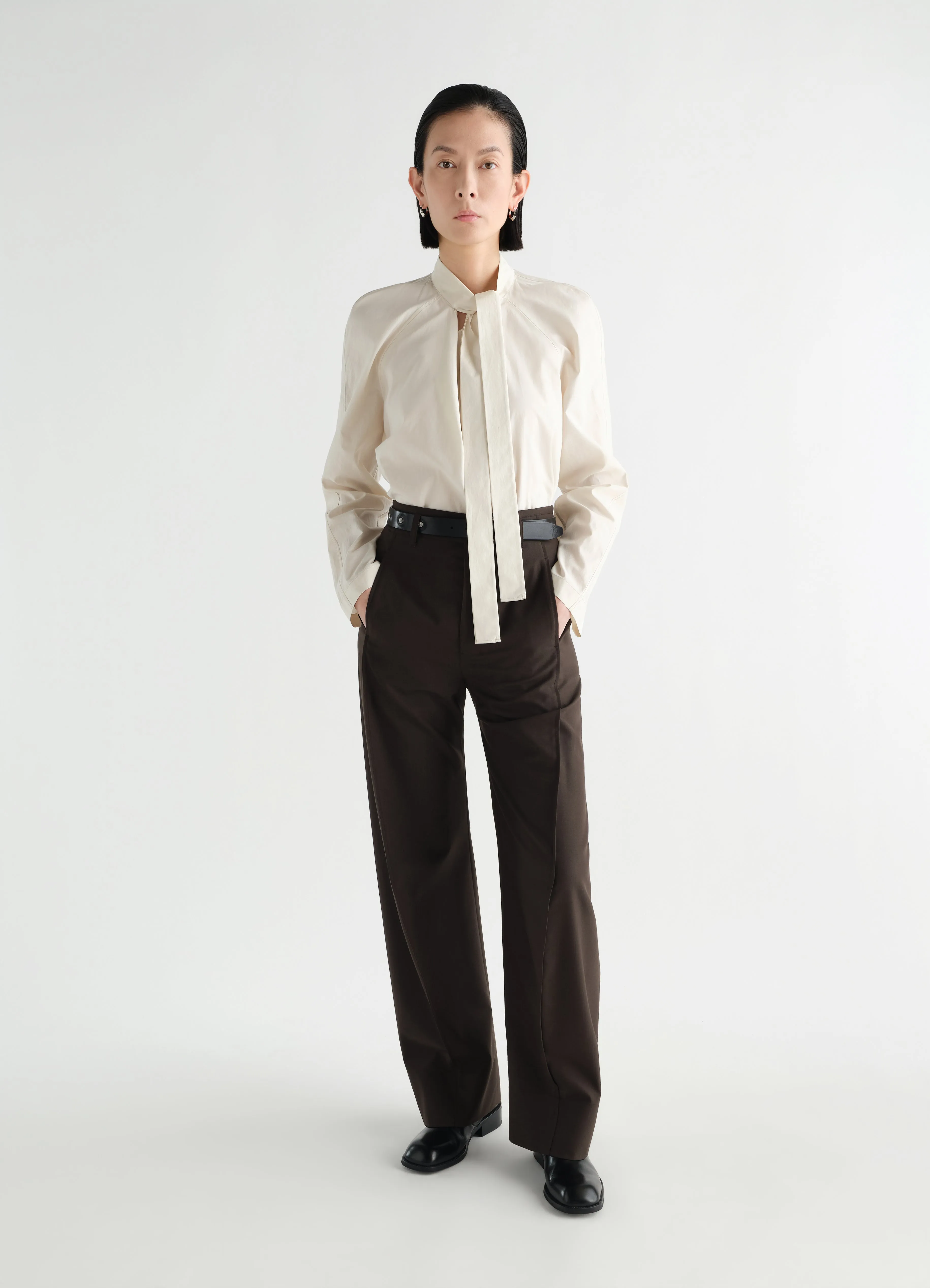 ASCOT BLOUSE IN WASHED COTTON SILK sold by Lemaire product image thumbnail 2