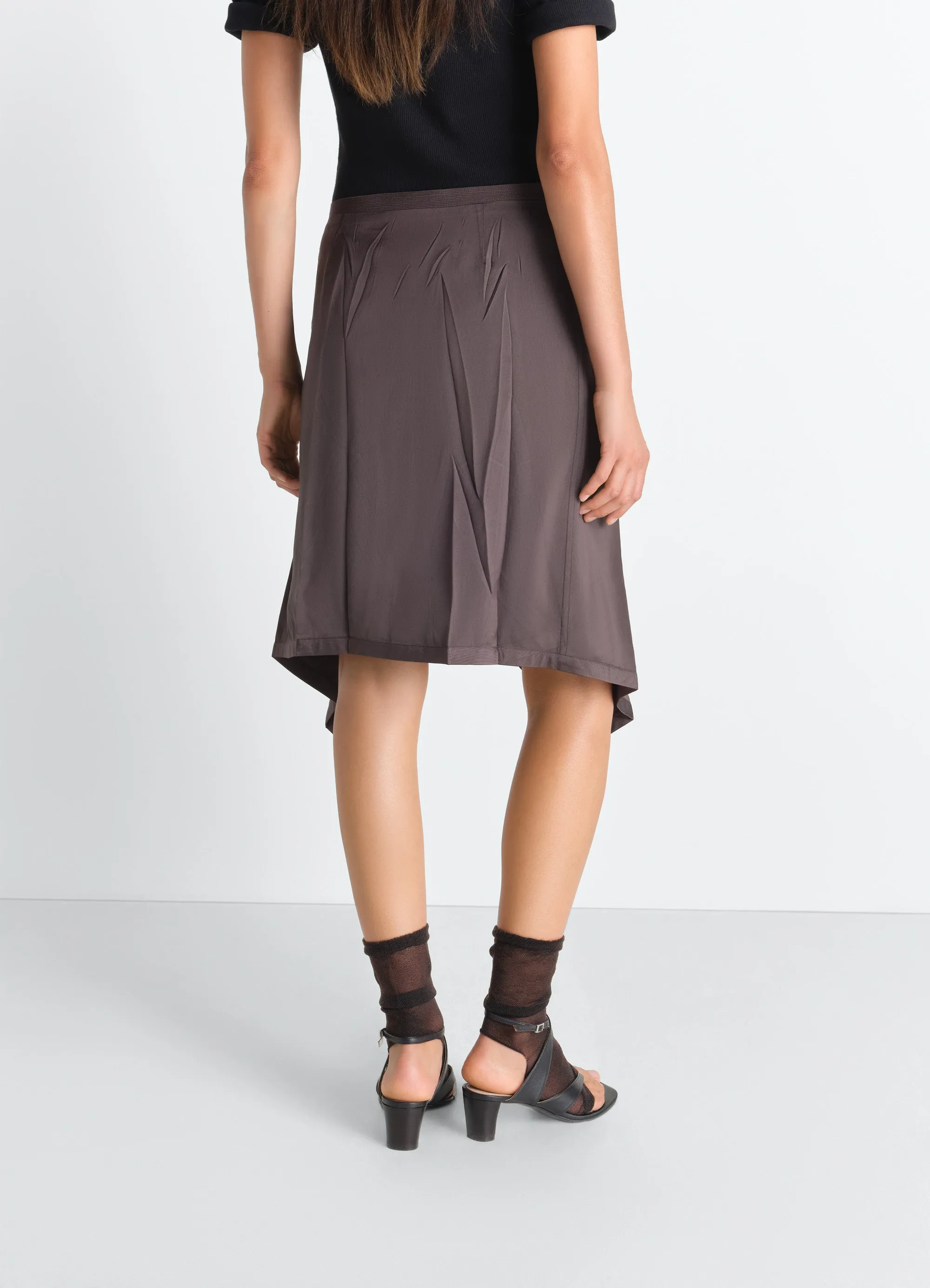 CREASED FOULARD SKIRT IN POLY VISCOSE TWILL sold by Lemaire product image thumbnail 5