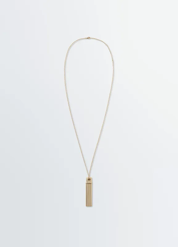 CARPENTER PEN NECKLACE IN BRASS made by Lemaire