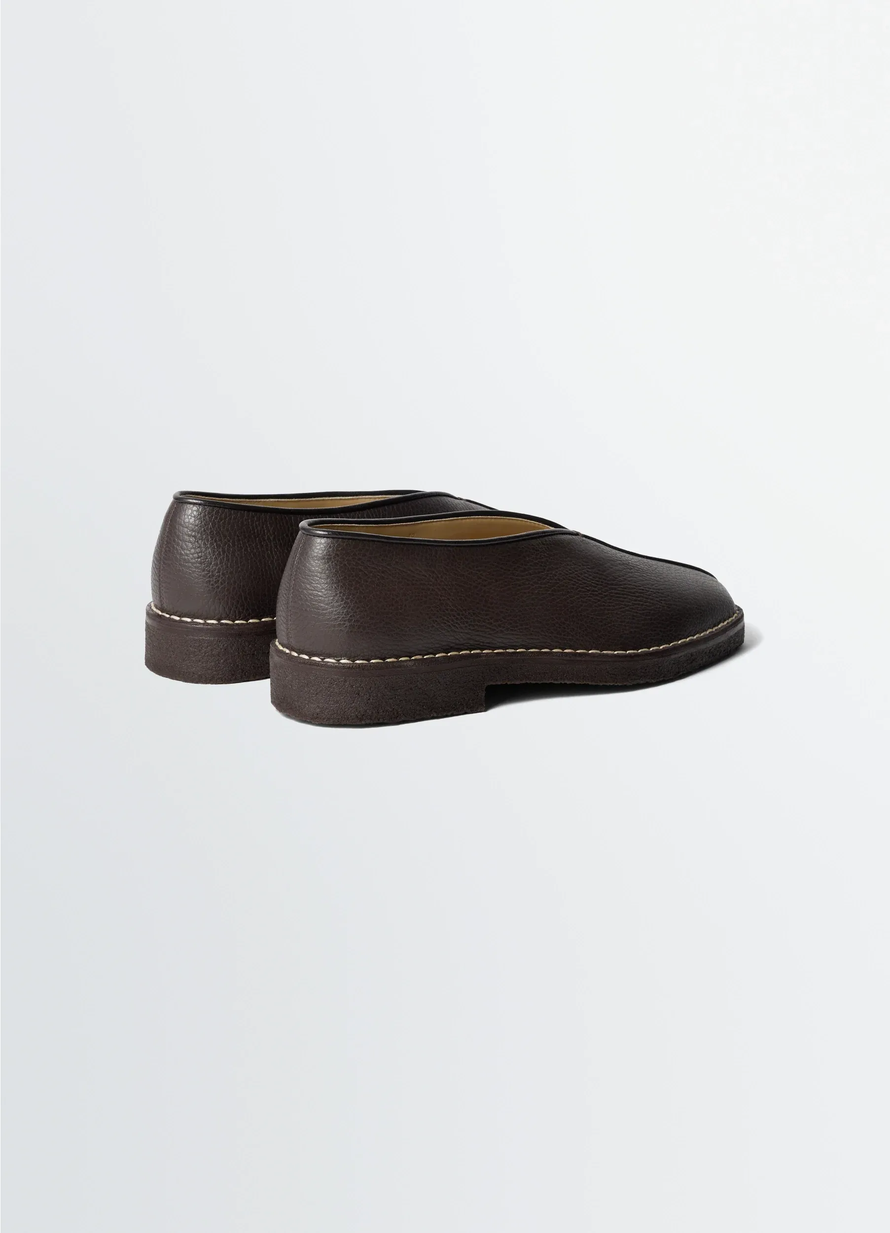 PIPED CREPE SLIPPERS IN LEATHER sold by Lemaire product image thumbnail 3
