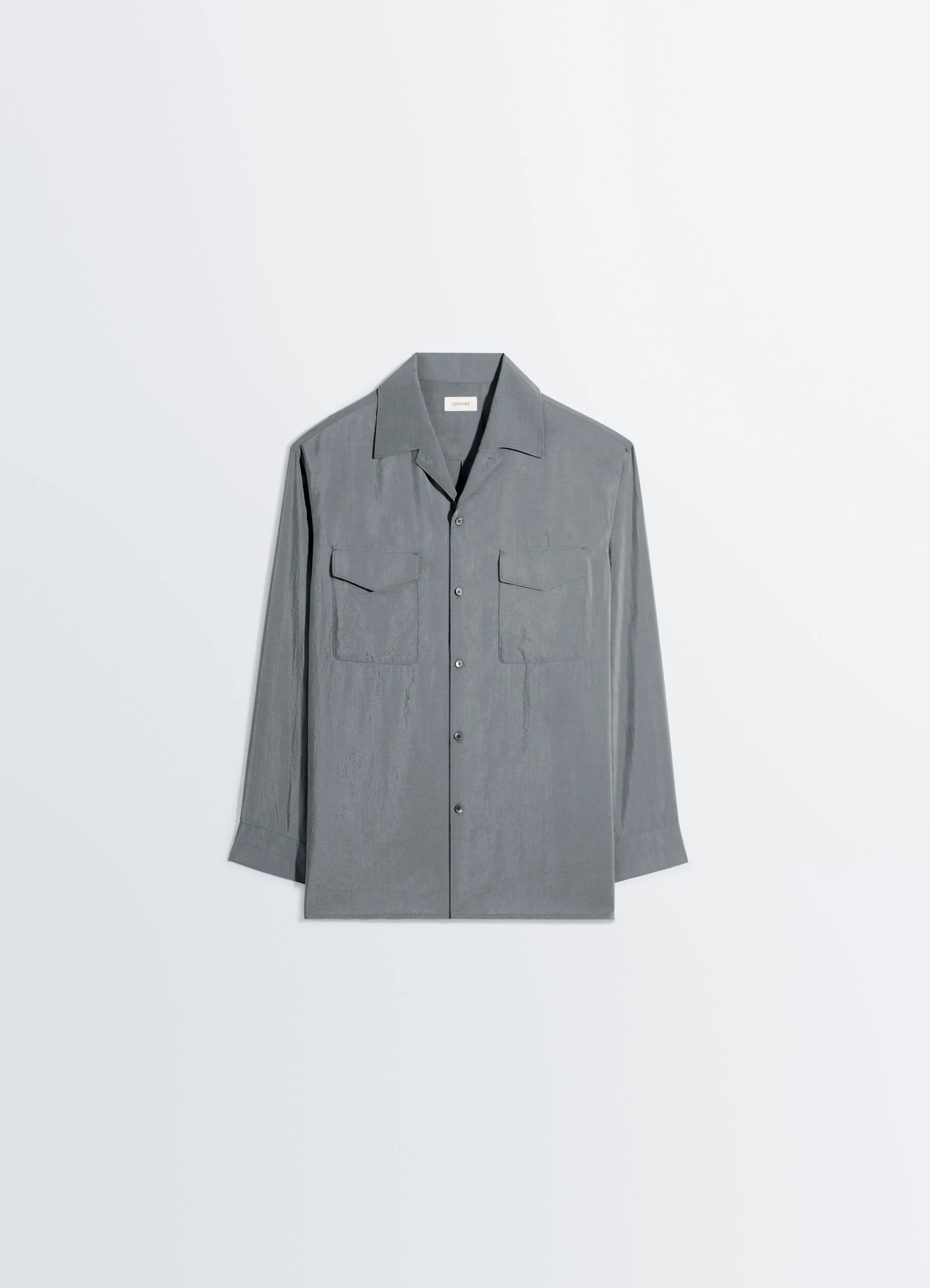 CONVERTIBLE COLLAR SHIRT IN DRY SILK sold by Lemaire product image thumbnail 5
