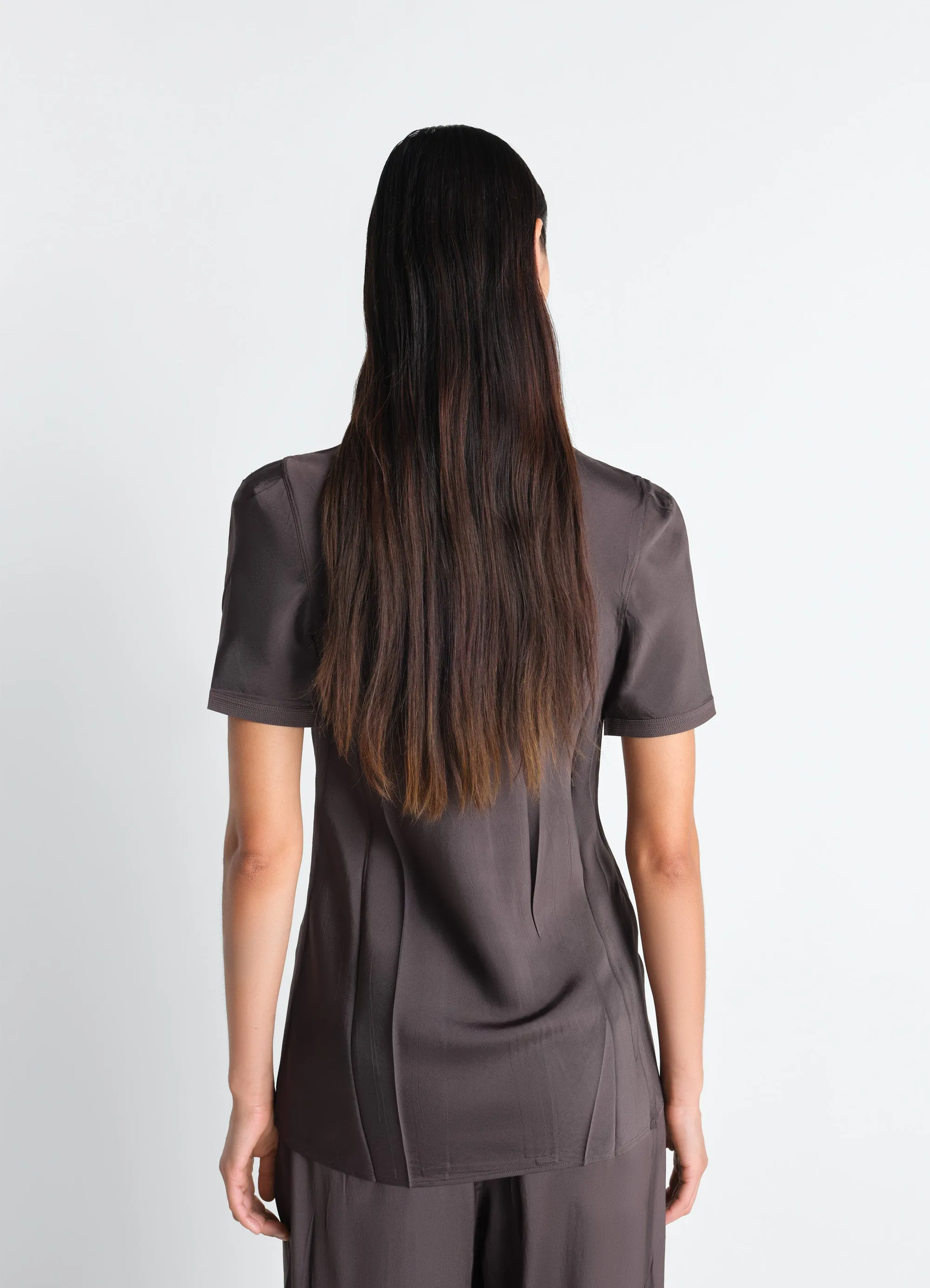 CREASED FITTED SHIRT IN POLY VISCOSE TWILL sold by Lemaire product image thumbnail 4