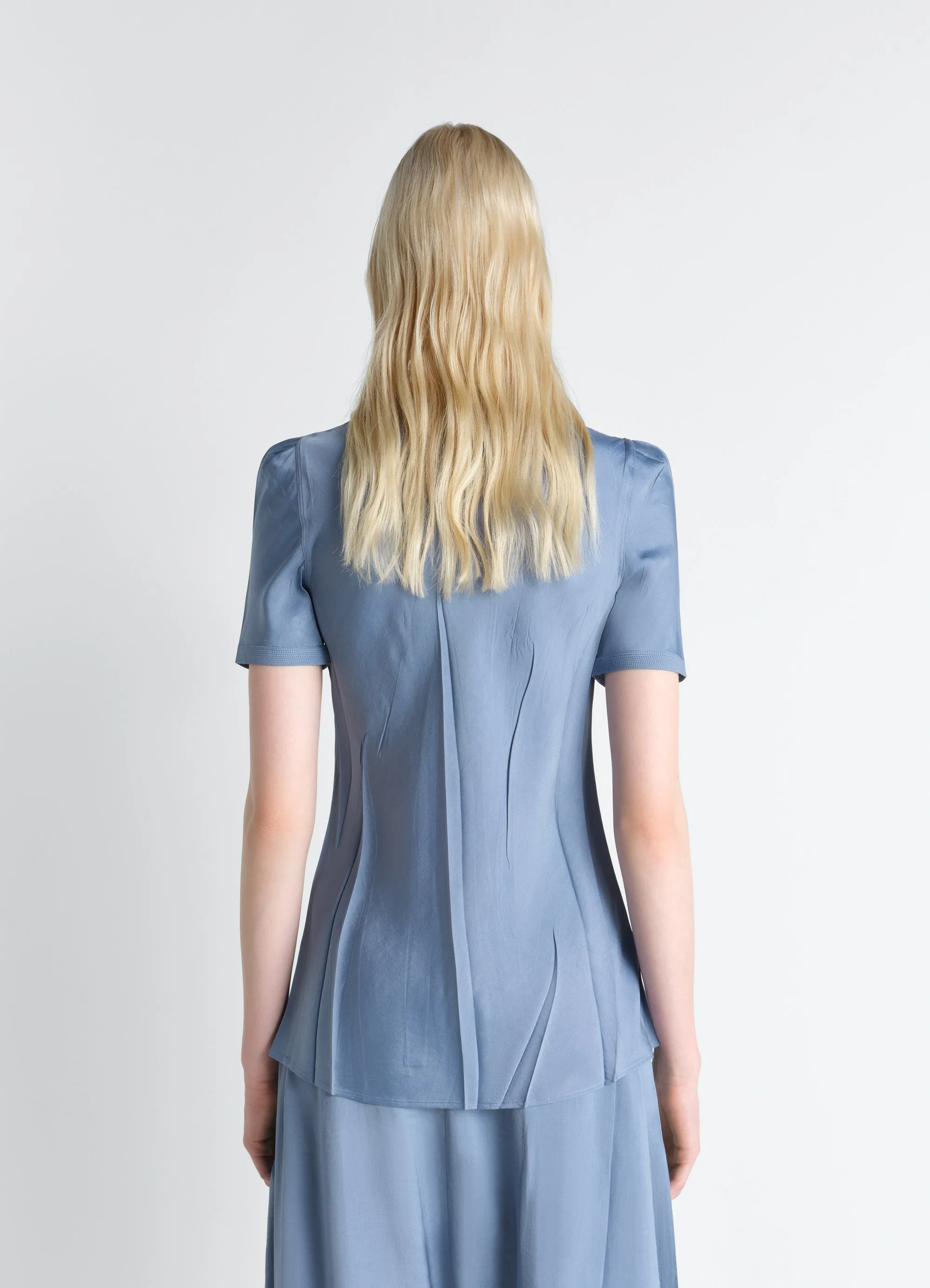 CREASED FITTED SHIRT IN POLY VISCOSE TWILL sold by Lemaire product image thumbnail 4