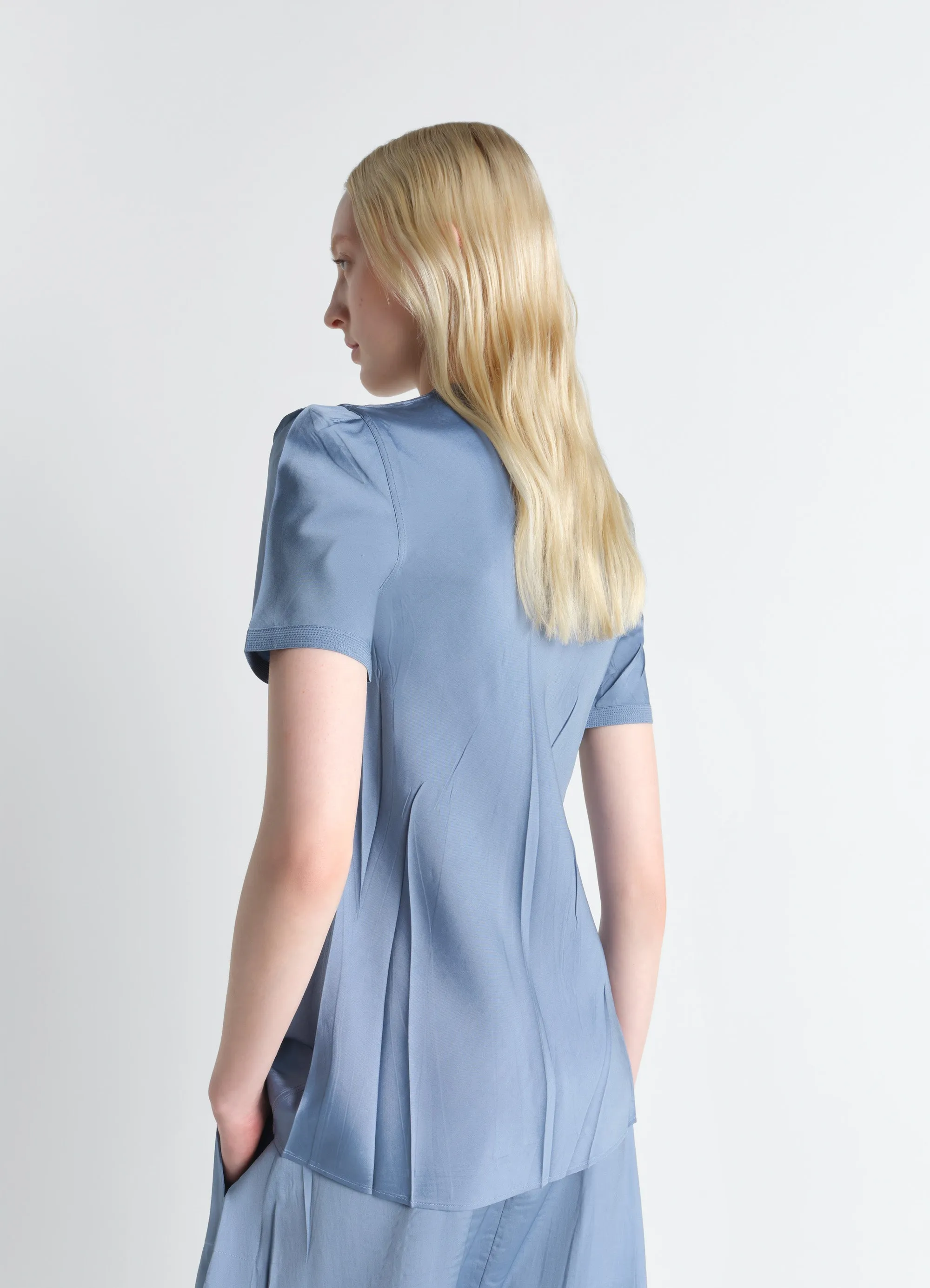 CREASED FITTED SHIRT IN POLY VISCOSE TWILL sold by Lemaire product image thumbnail 3