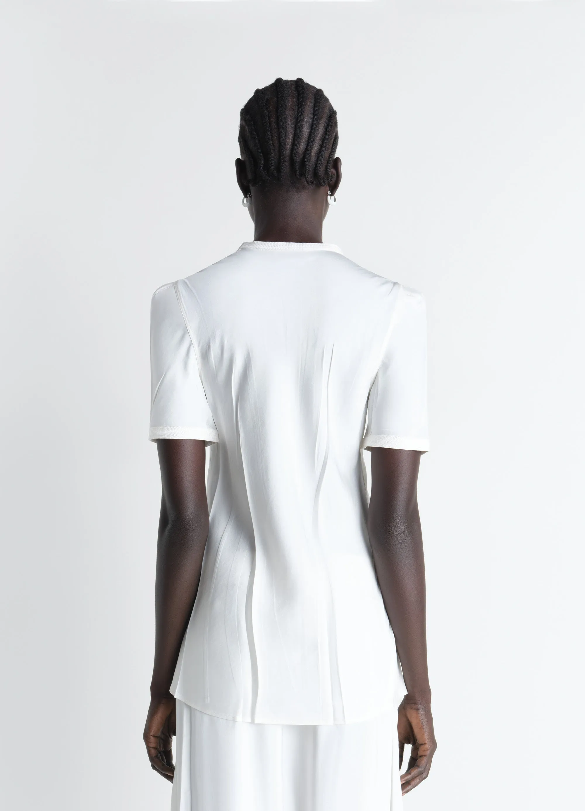 CREASED FITTED SHIRT IN POLY VISCOSE TWILL sold by Lemaire product image thumbnail 4