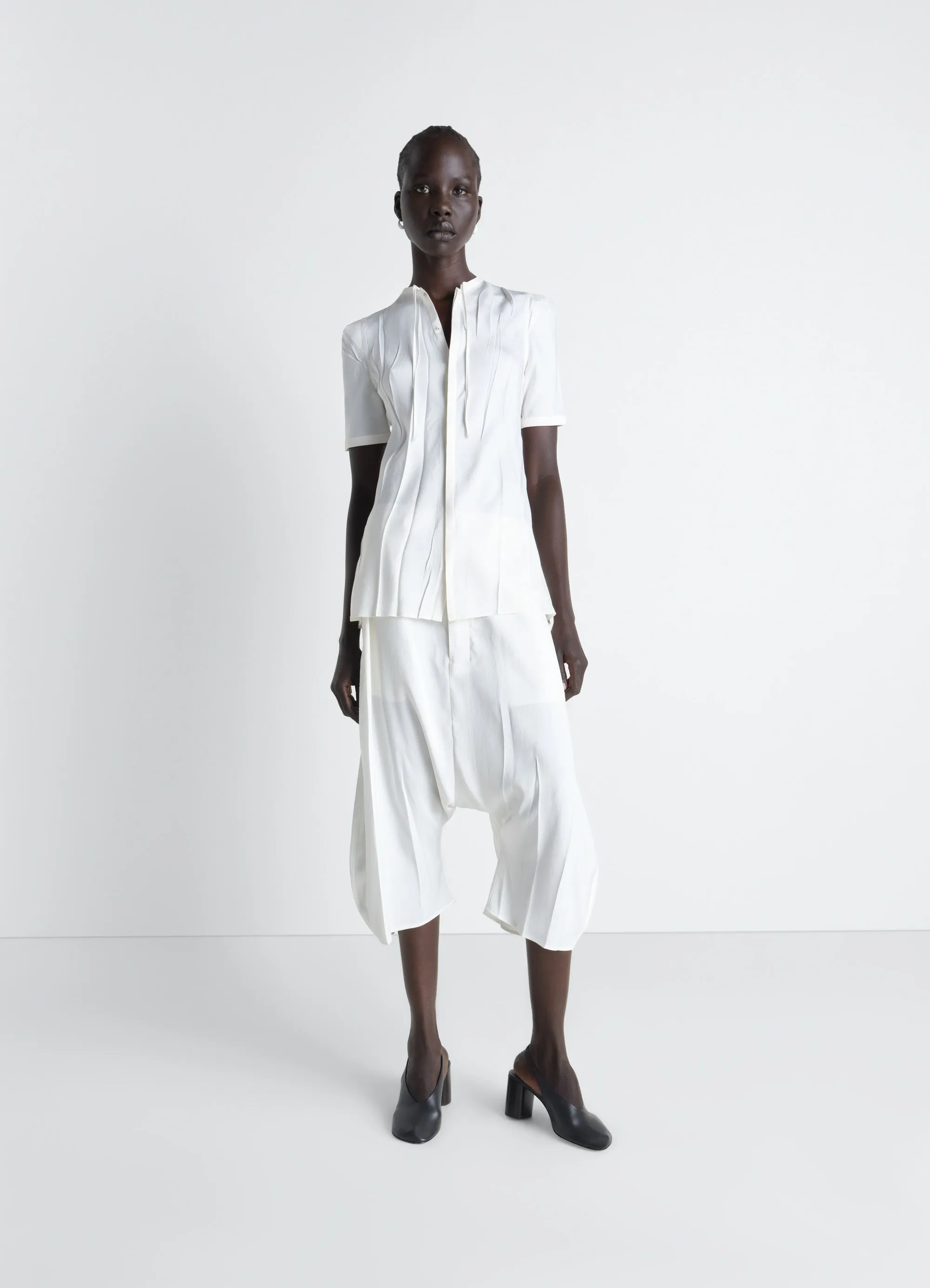 CREASED FITTED SHIRT IN POLY VISCOSE TWILL sold by Lemaire product image thumbnail 2