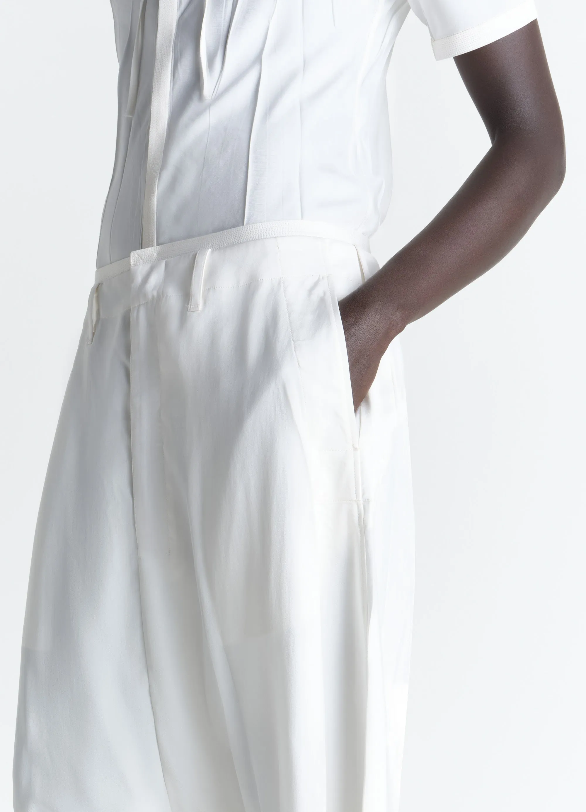 CREASED FITTED SHIRT IN POLY VISCOSE TWILL sold by Lemaire product image thumbnail 3