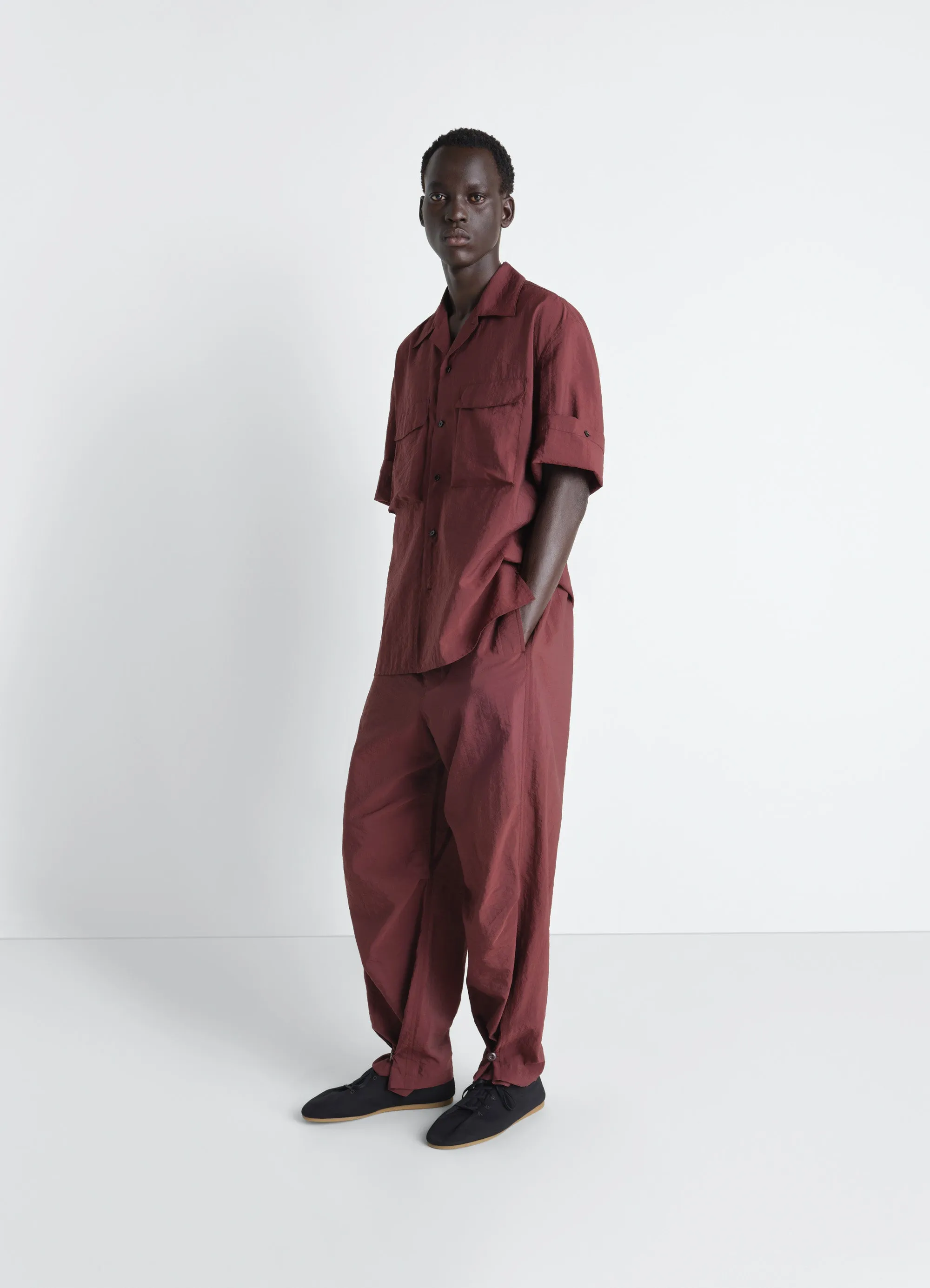 SHORT SLEEVE UTILITY SHIRT IN WASHED TECHNICAL COTTON sold by Lemaire product image thumbnail 2