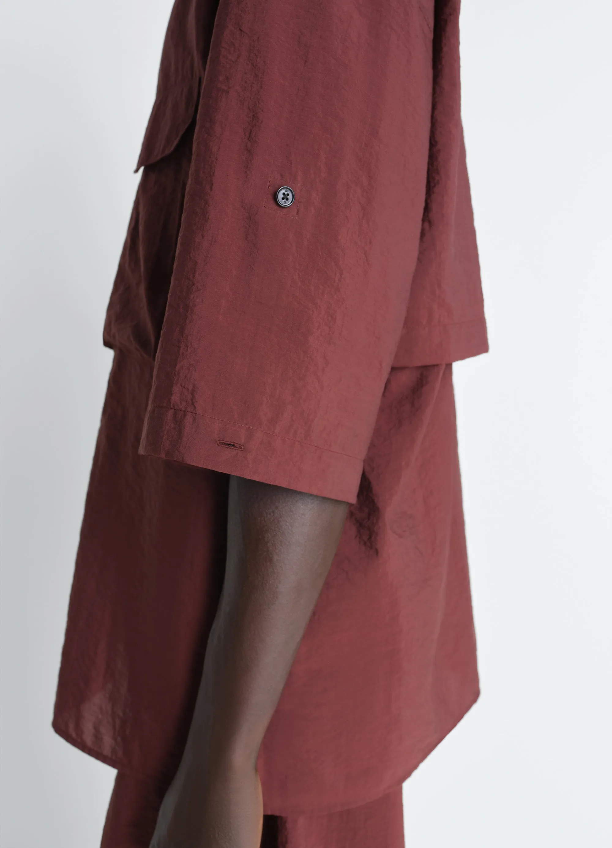 SHORT SLEEVE UTILITY SHIRT IN WASHED TECHNICAL COTTON sold by Lemaire product image thumbnail 4